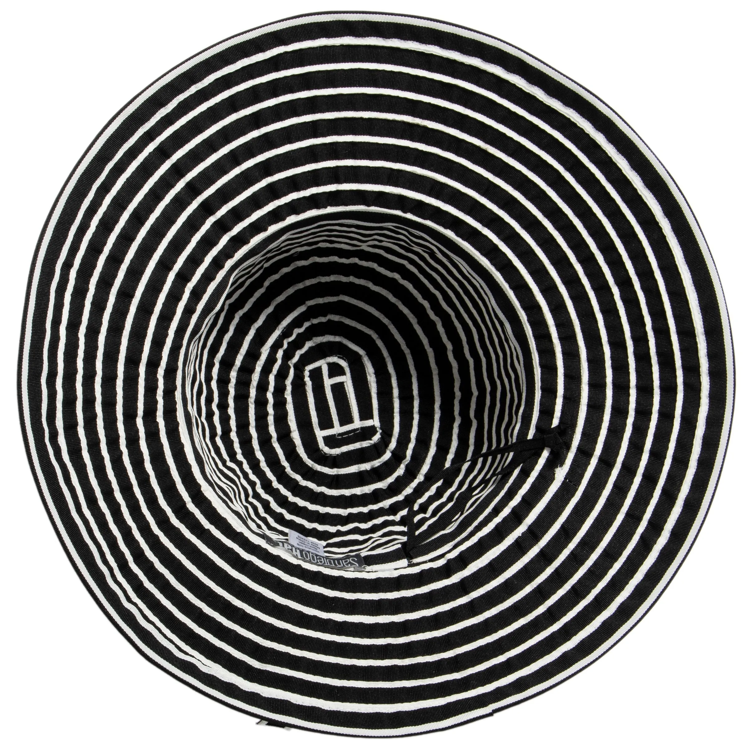 Women's Striped Sun Brim w/ Ribbon (RBM207) sold by San Diego Hat Company product image thumbnail 5