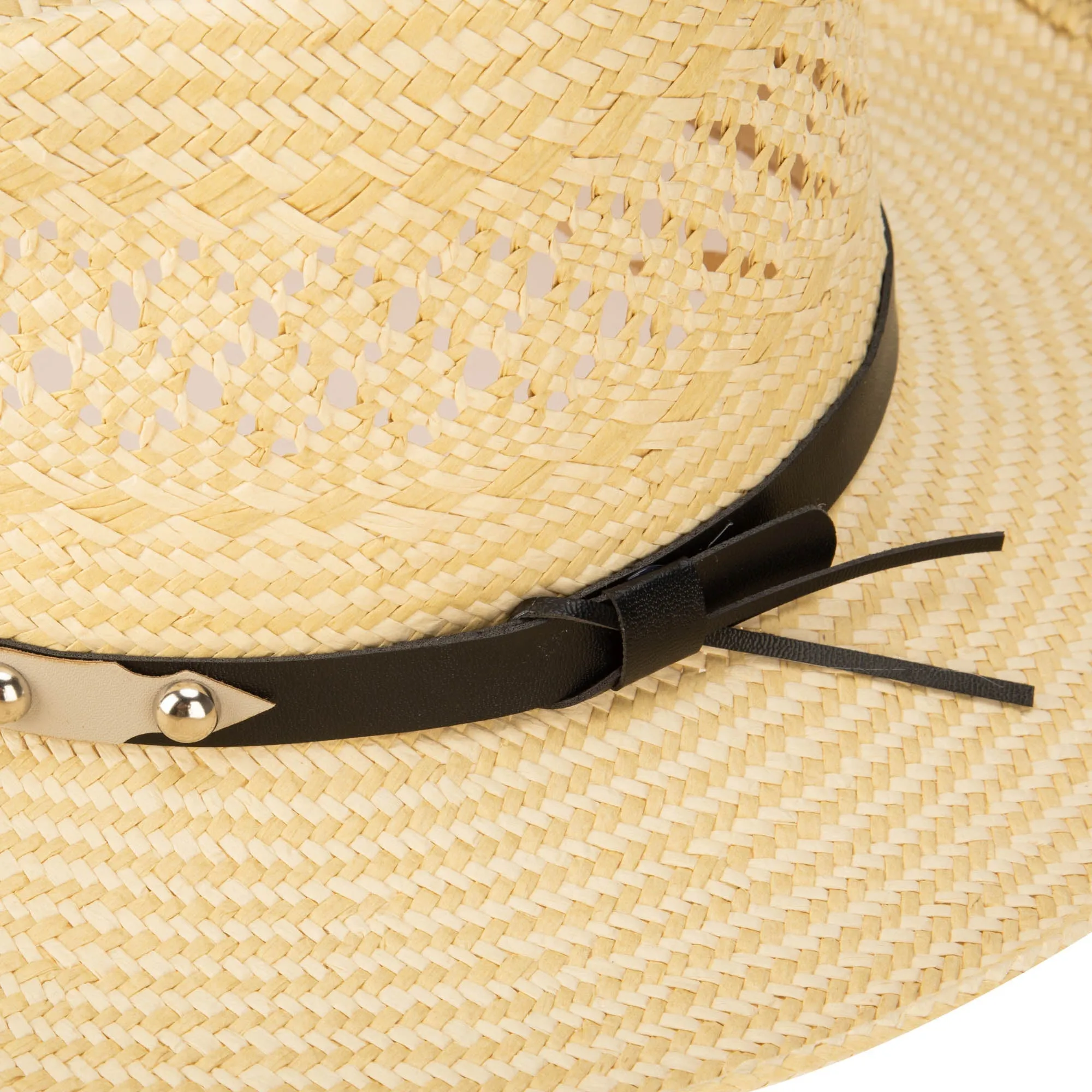Woven West Women's Woven Paper Gambler with Studded Band sold by San Diego Hat Company product image thumbnail 4