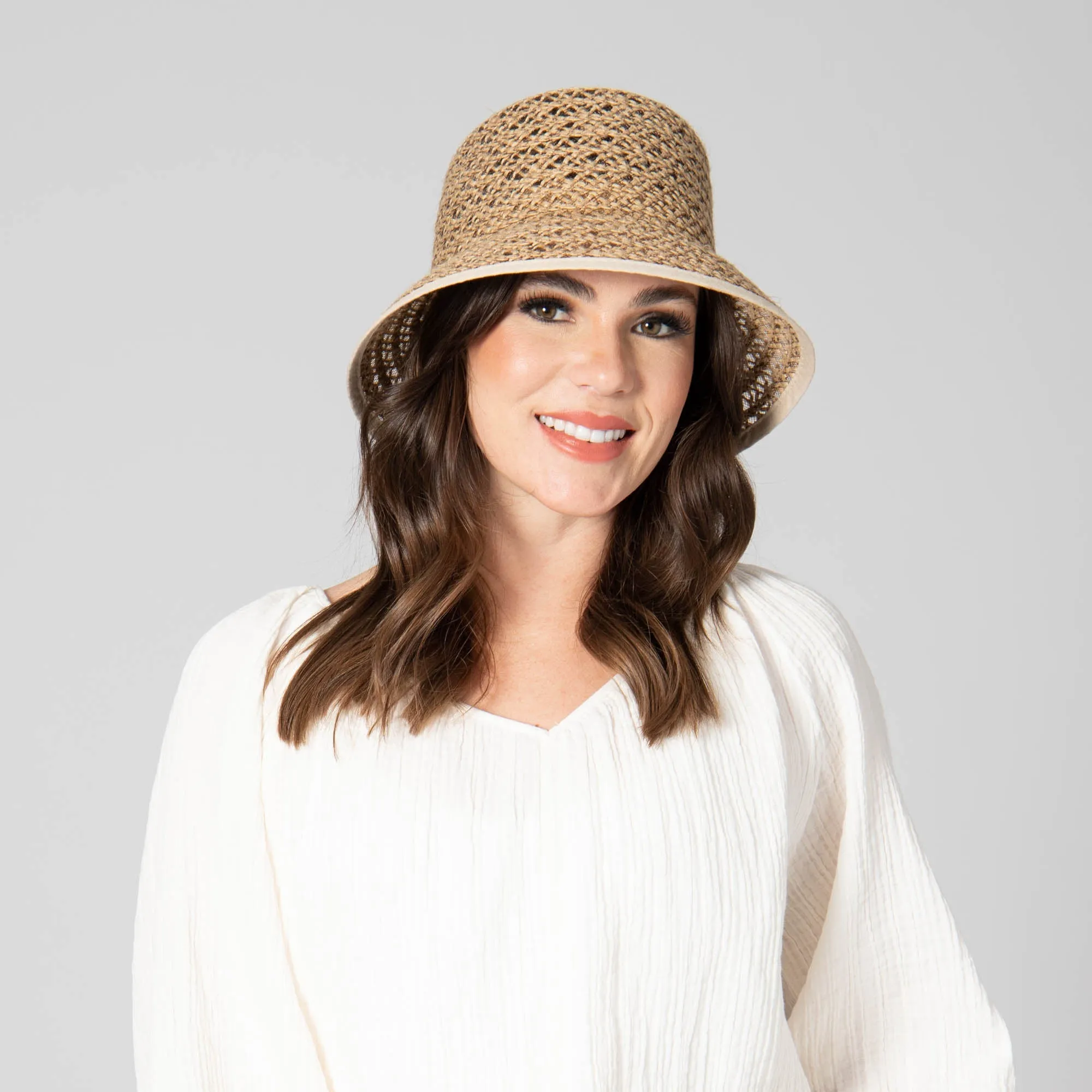 Well Crafted Bucket - Braided Hemp Bucket sold by San Diego Hat Company product image thumbnail 4