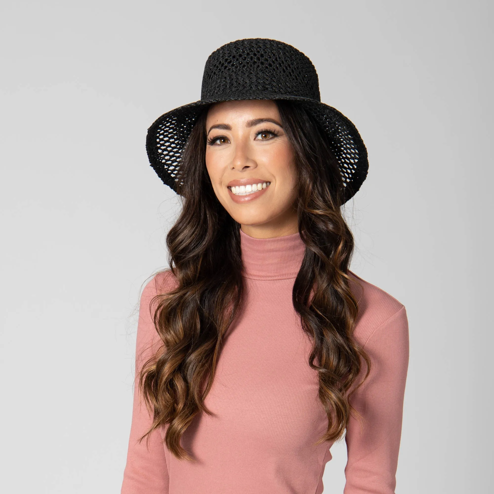 In the Clouds - Woven Paper Bucket Hat with Ventilation sold by San Diego Hat Company product image thumbnail 4