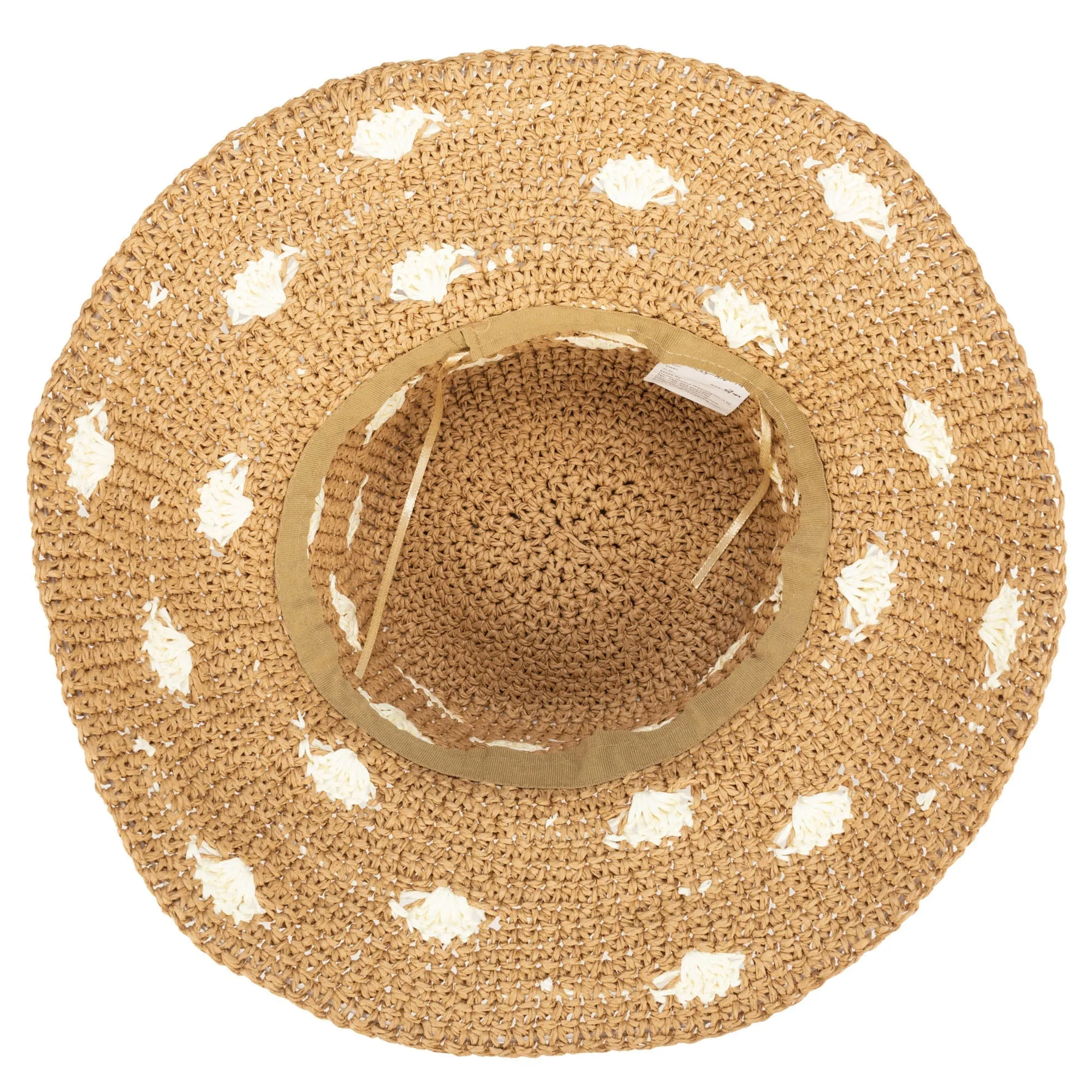 Dream On - Paper Crochet Polka Dot Bucket sold by San Diego Hat Company product image thumbnail 3