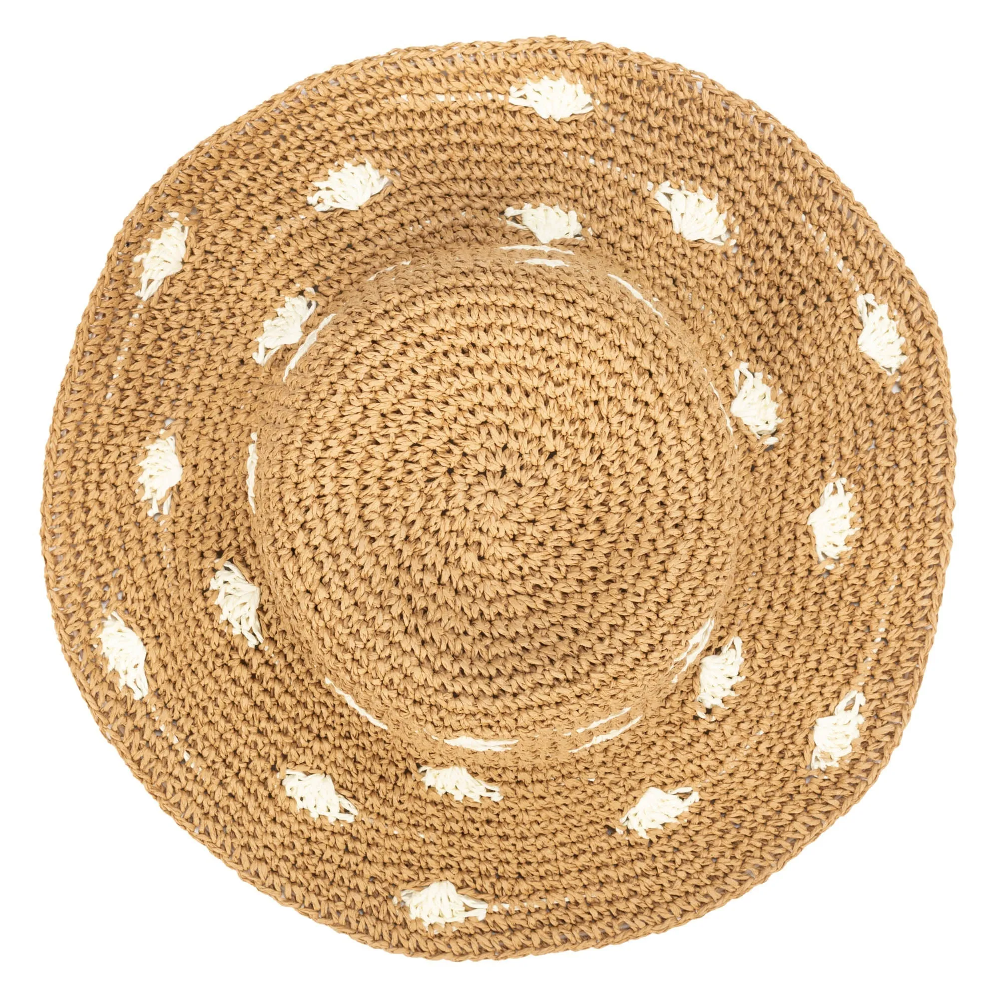 Dream On - Paper Crochet Polka Dot Bucket sold by San Diego Hat Company product image thumbnail 2