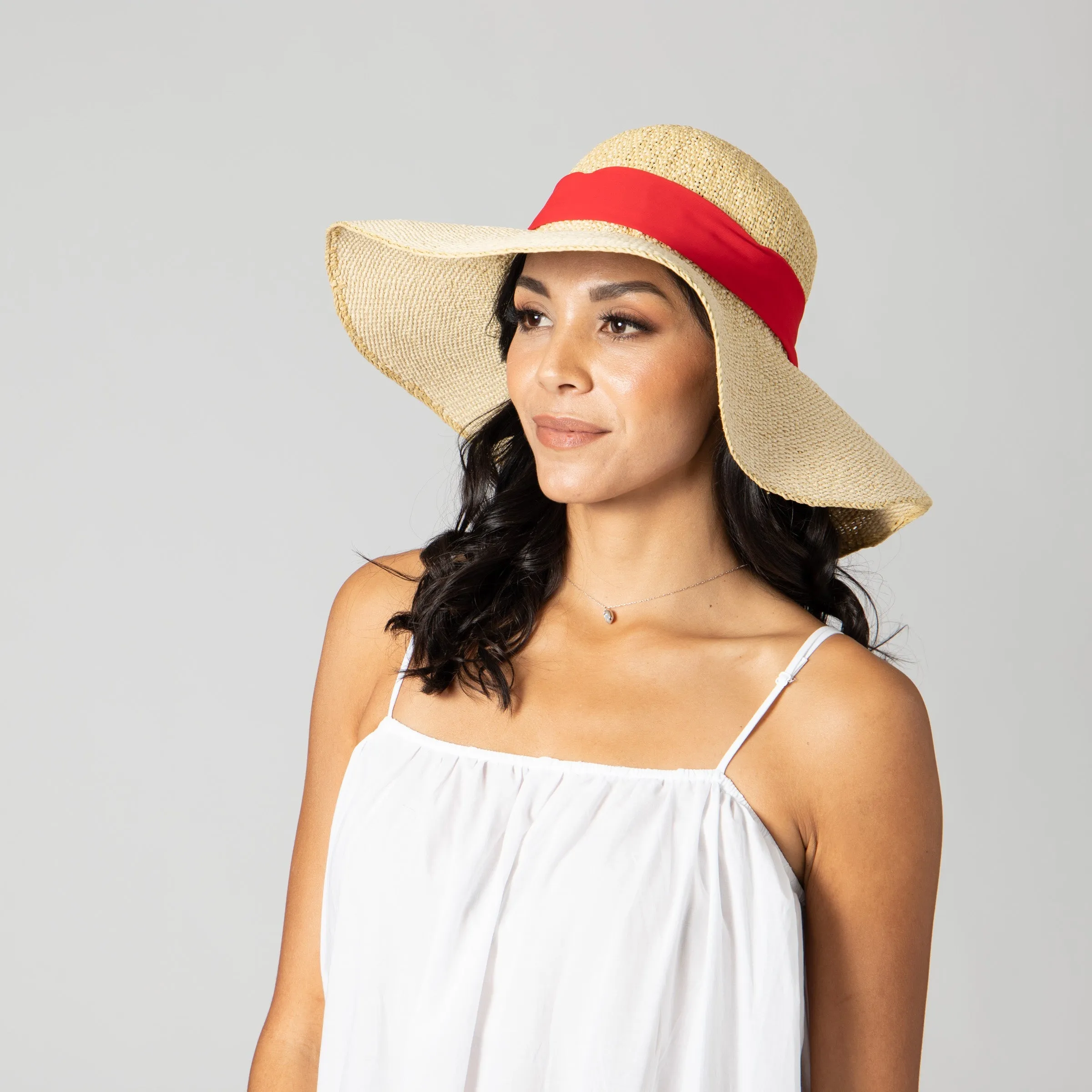 Women's Woven Paper Floppy w/ Scarf Bow Trim (PBL3096) sold by San Diego Hat Company product image thumbnail 5