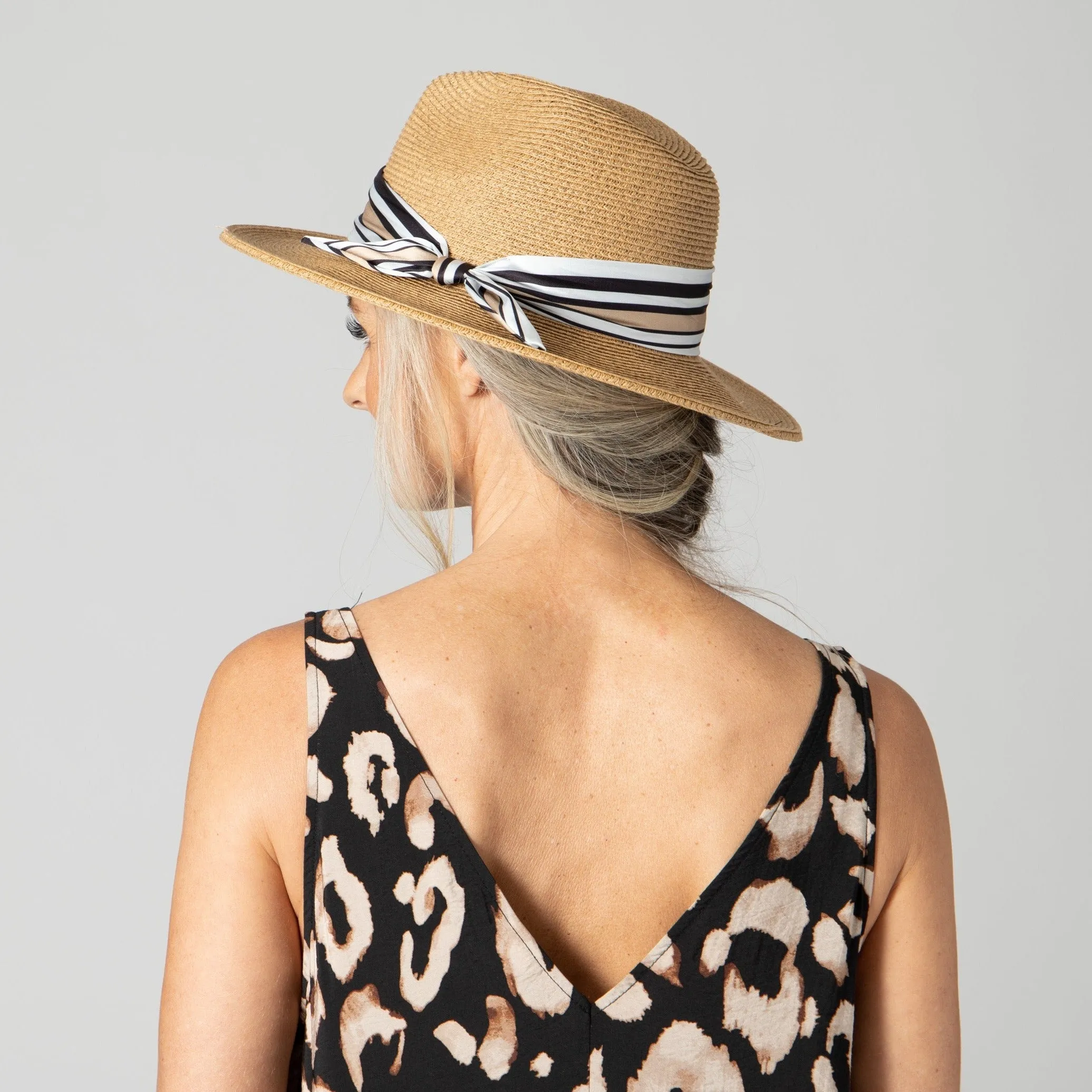 Women's Ultrabraid Fedora Removable Silky Scarf sold by San Diego Hat Company product image thumbnail 4