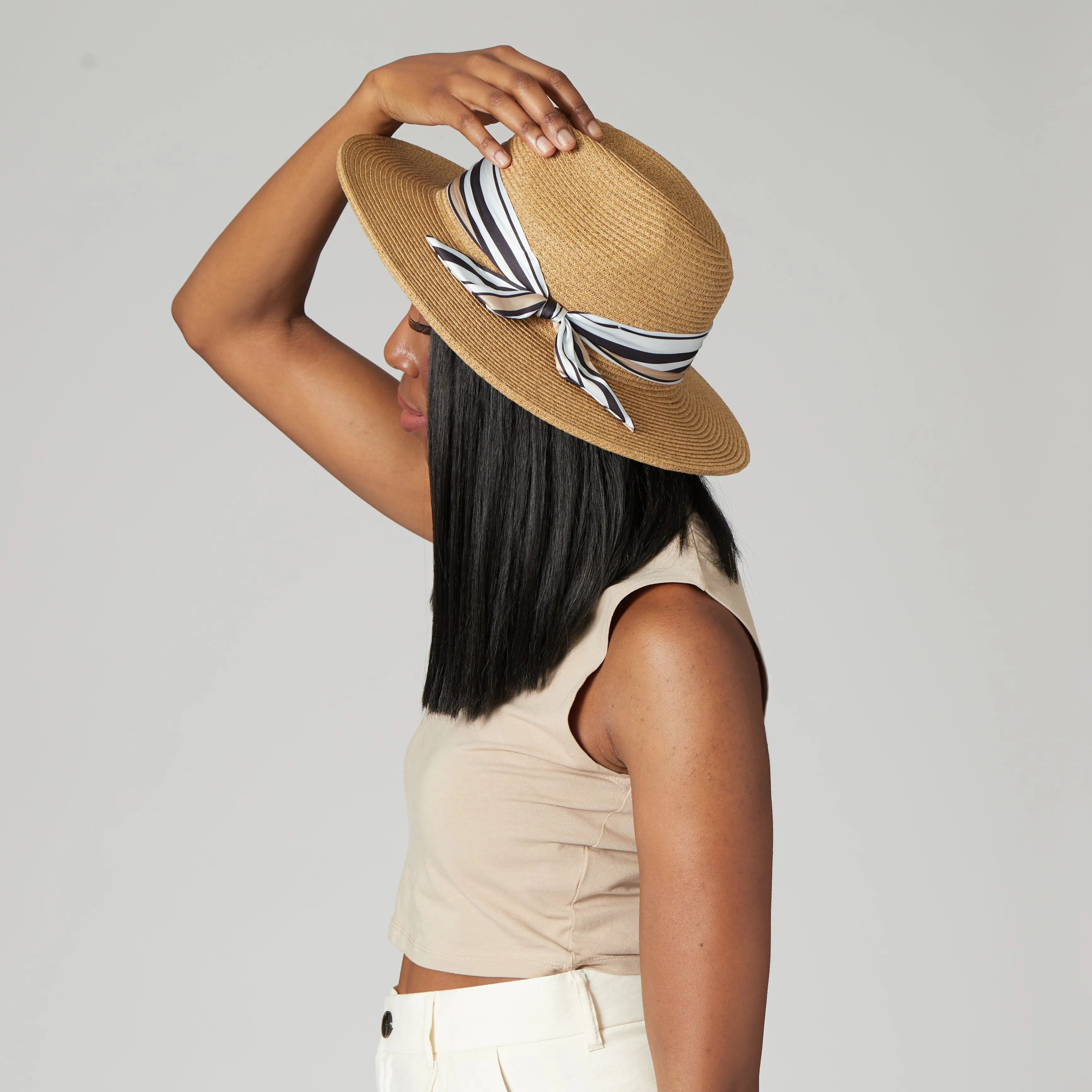 Women's Ultrabraid Fedora Removable Silky Scarf sold by San Diego Hat Company product image thumbnail 3