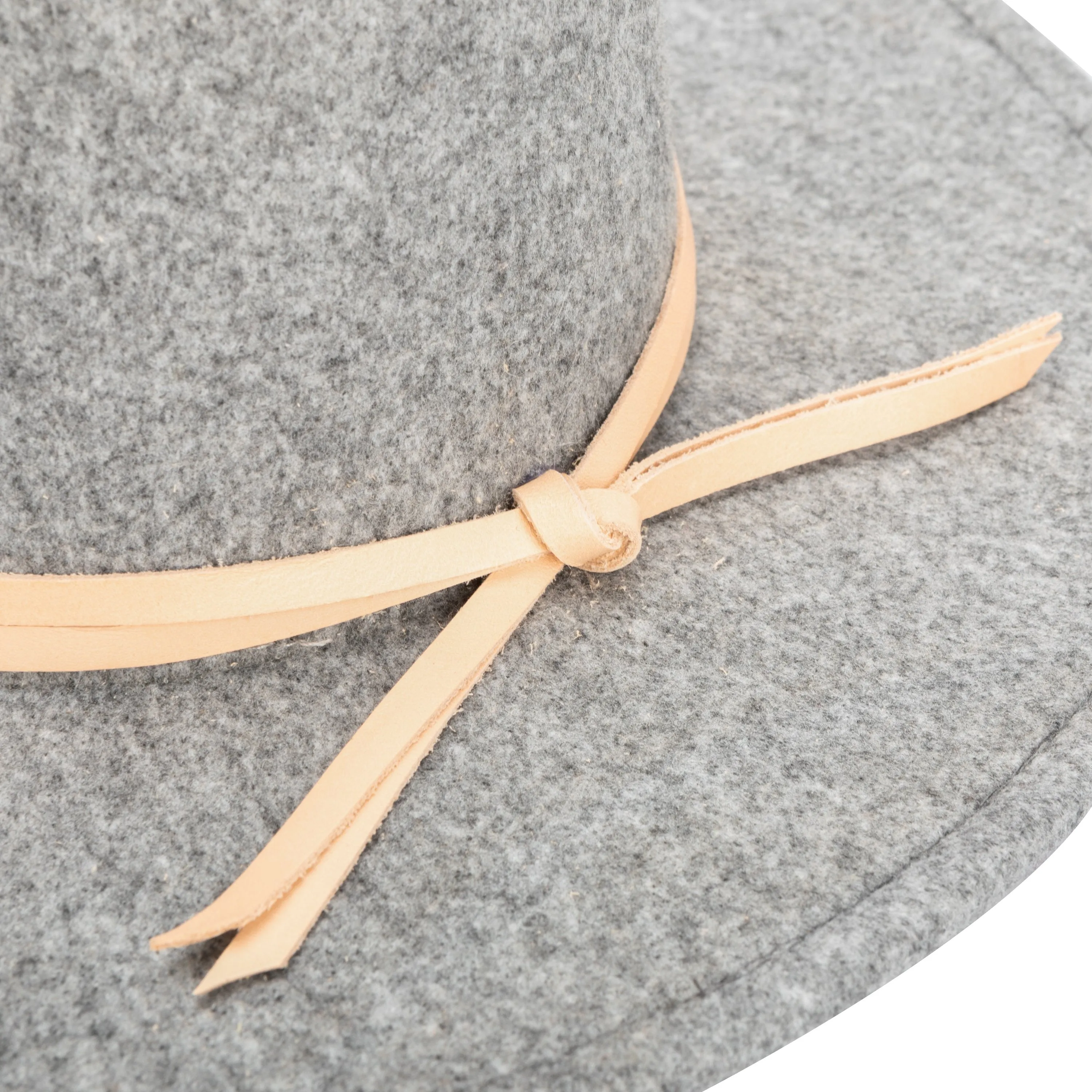 Women's Faux Felt Fedora with Leather Band sold by San Diego Hat Company product image thumbnail 5