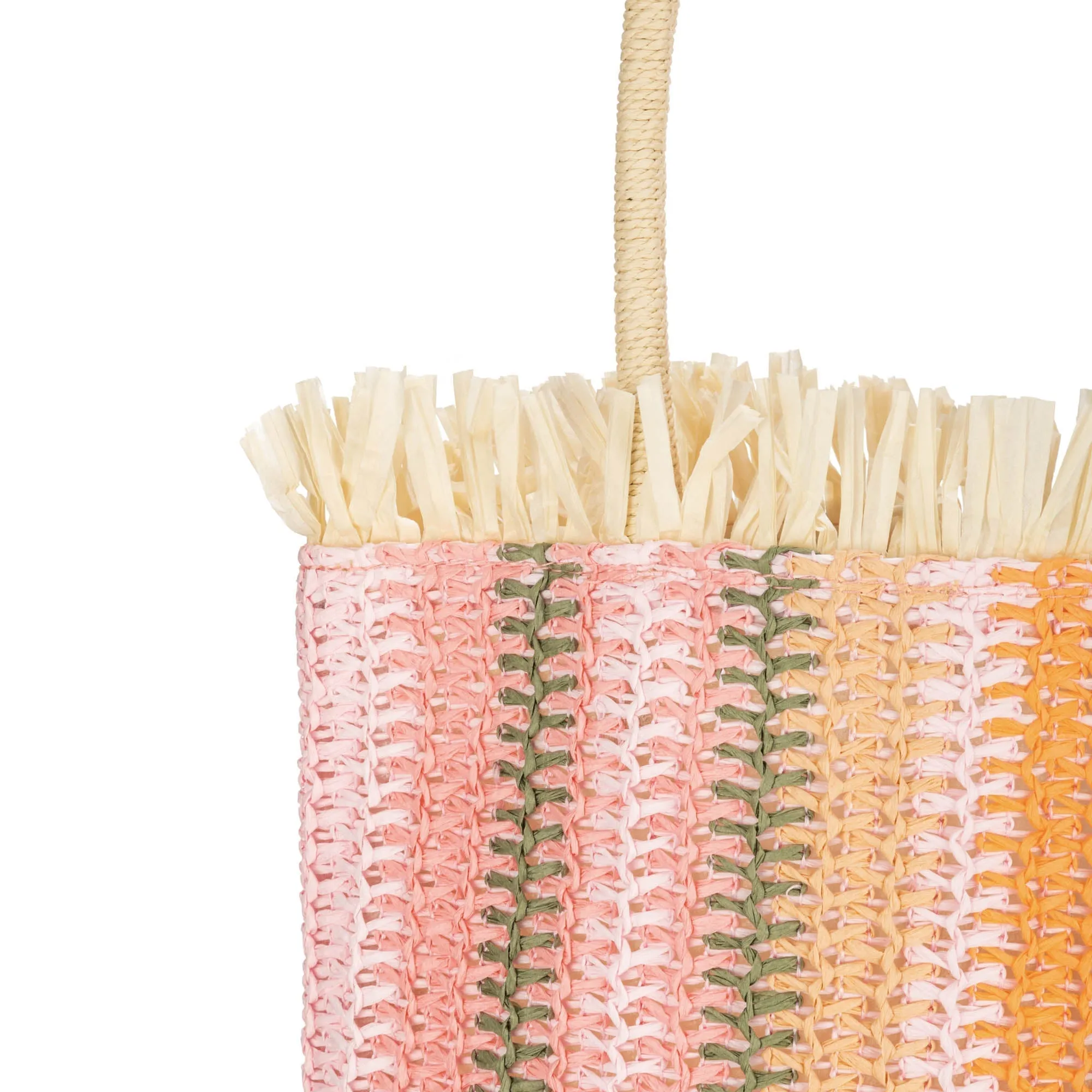 Felecity - Crochet Vertical Stripe Tote sold by San Diego Hat Company product image thumbnail 5
