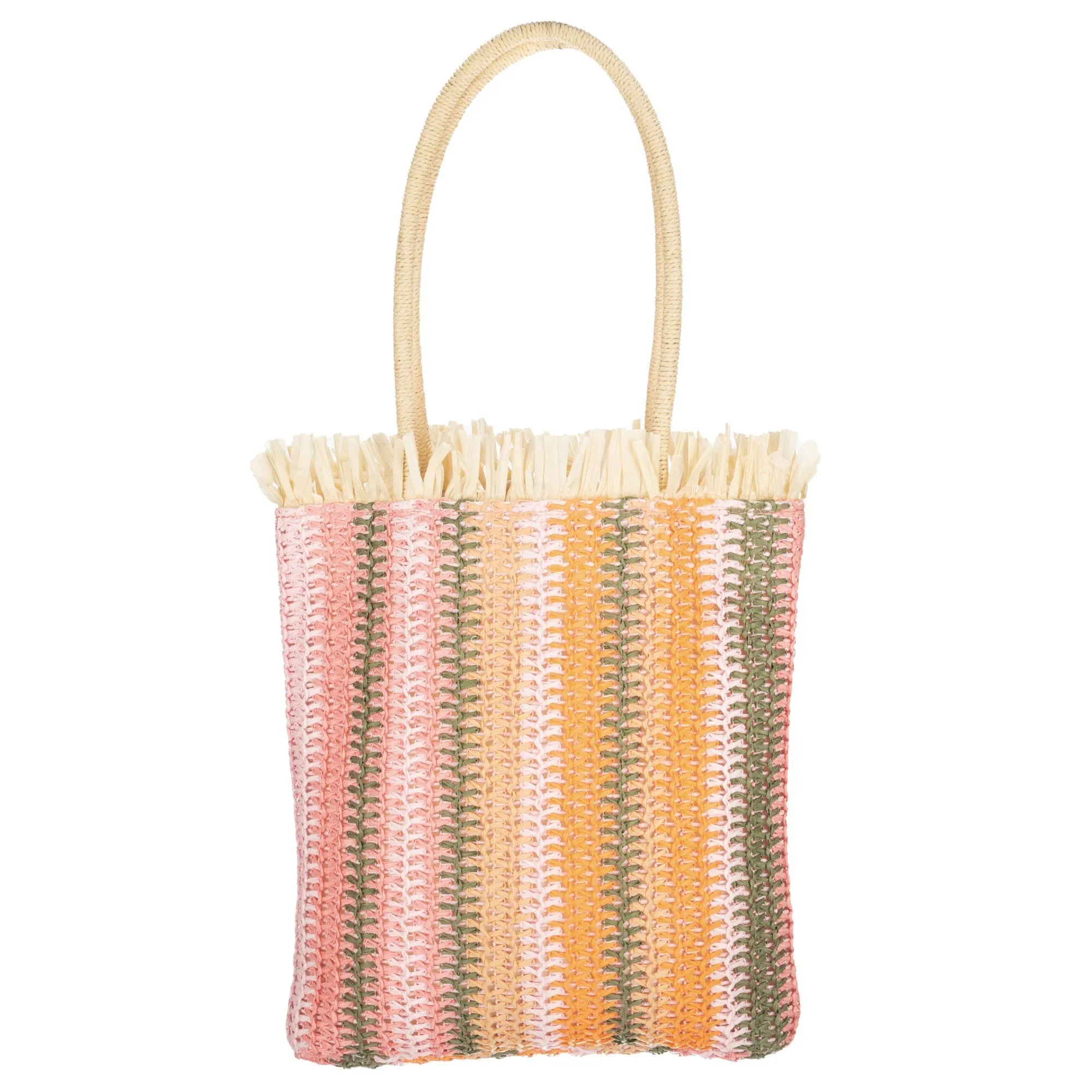 Felecity - Crochet Vertical Stripe Tote sold by San Diego Hat Company product image thumbnail 4