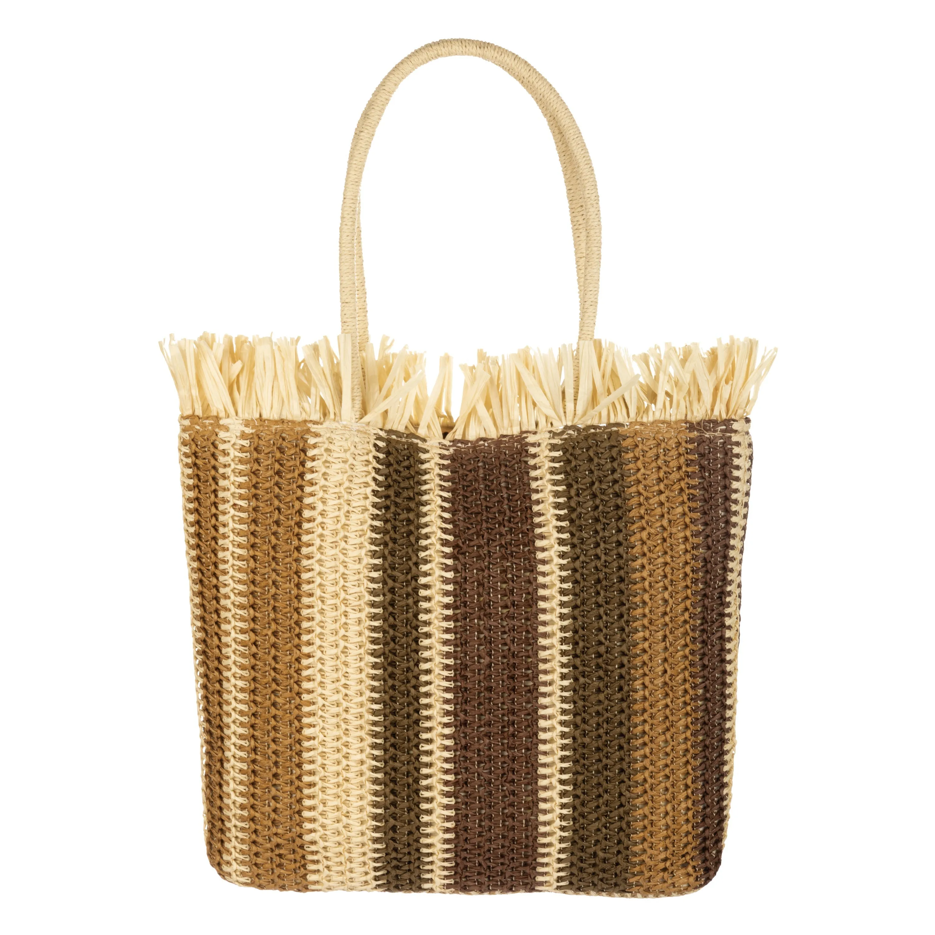 Felecity - Crochet Vertical Stripe Tote sold by San Diego Hat Company