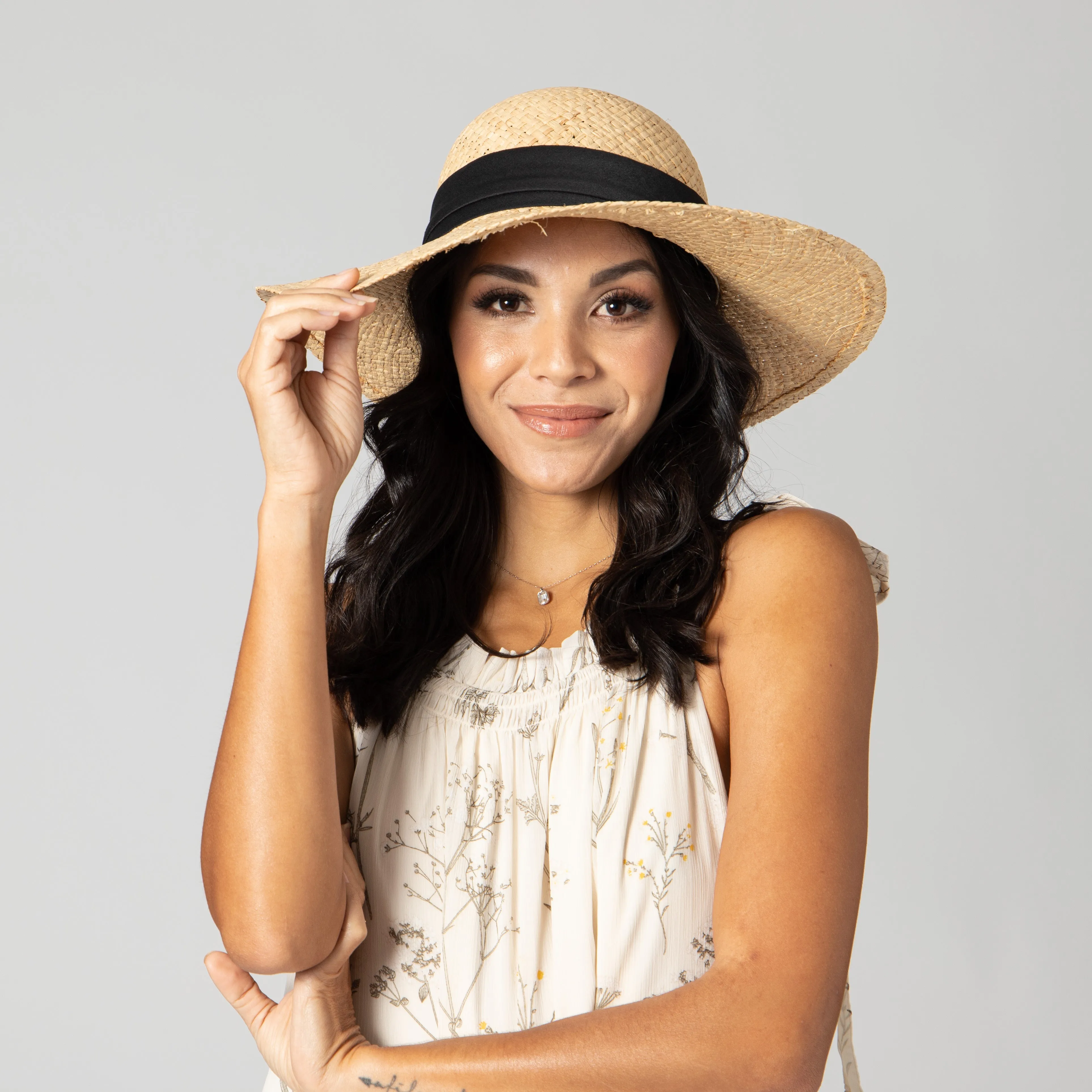 The Day Dream Raffia Sun Hat sold by San Diego Hat Company product image thumbnail 2