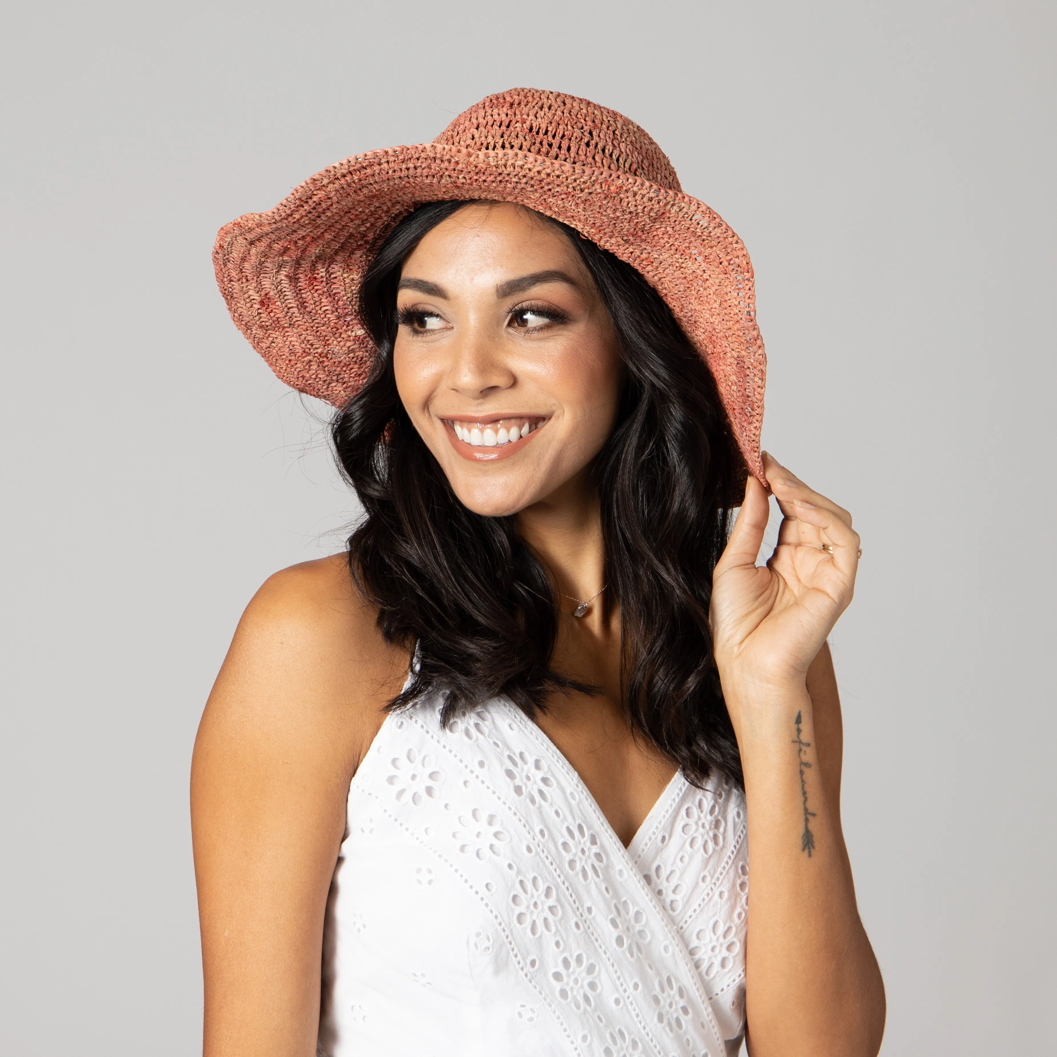 The All Natural Crochet Sun Hat sold by San Diego Hat Company product image thumbnail 2