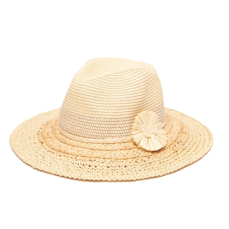 Native - Mixed Braid Fedora made by San Diego Hat Company