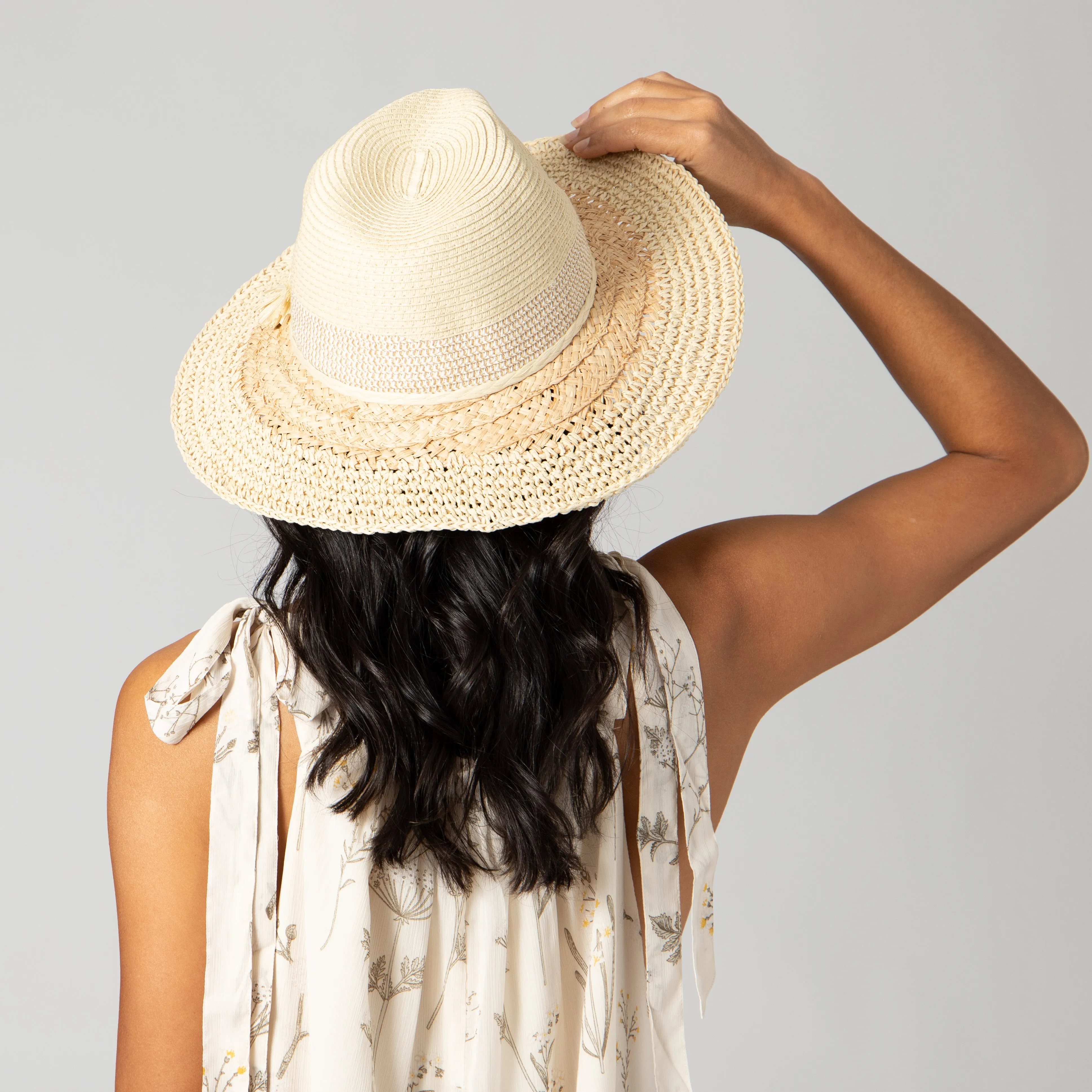 Native - Mixed Braid Fedora sold by San Diego Hat Company product image thumbnail 4