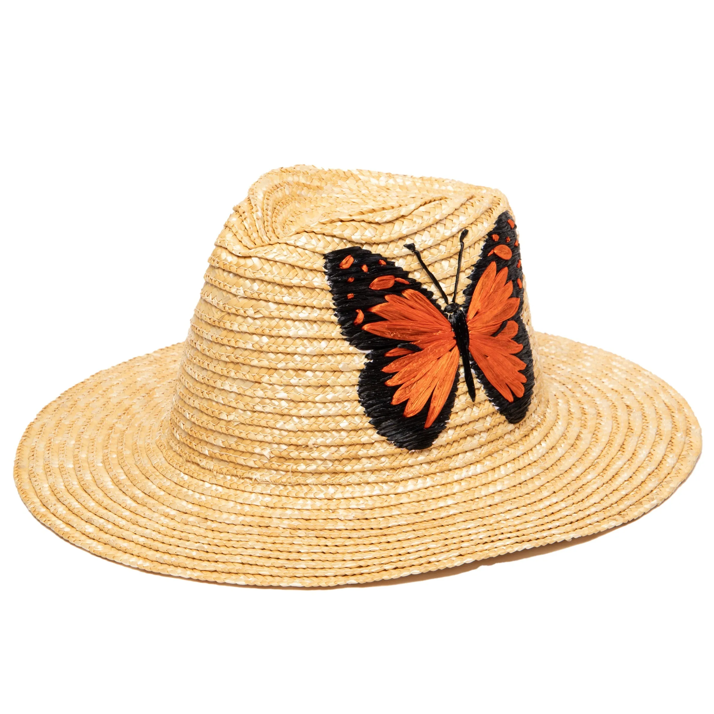 Women's Wheat Straw Palm Fedora sold by San Diego Hat Company