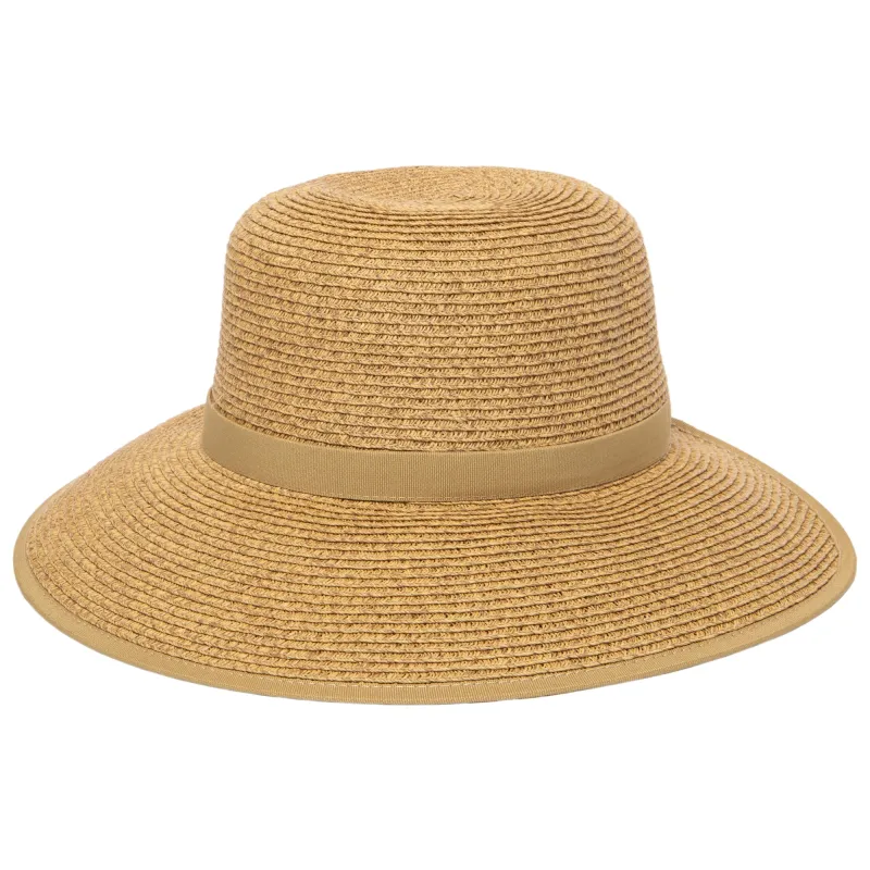 Women's Ultrabraid Round Crown Face Saver Sun Hat with Grosgrain Ribbon and Velcro Back Closure sold by San Diego Hat Company