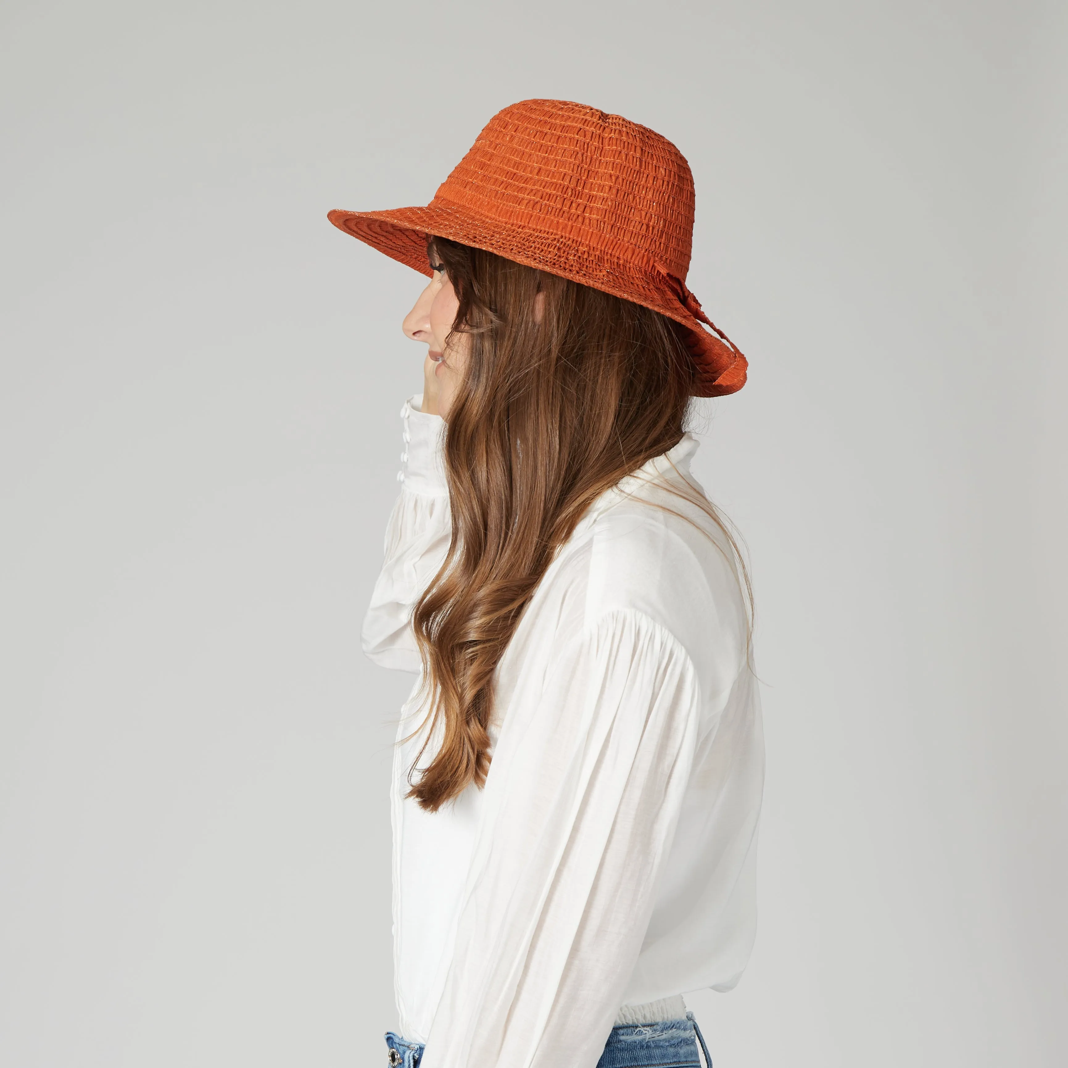 Women's Shimmery Ribbon Sun Hat sold by San Diego Hat Company product image thumbnail 3