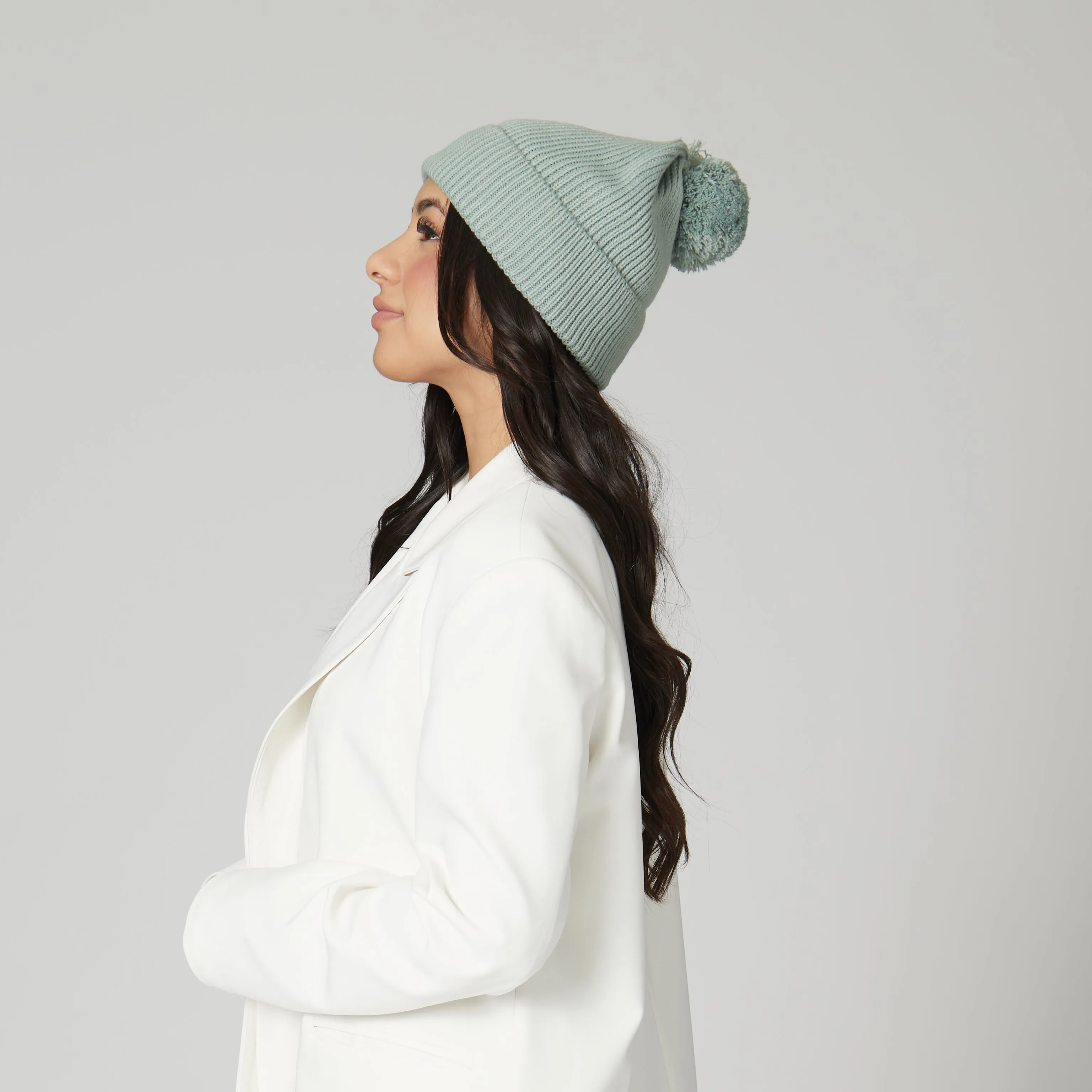 Women's Beanie w/Yarn Pom sold by San Diego Hat Company product image thumbnail 4