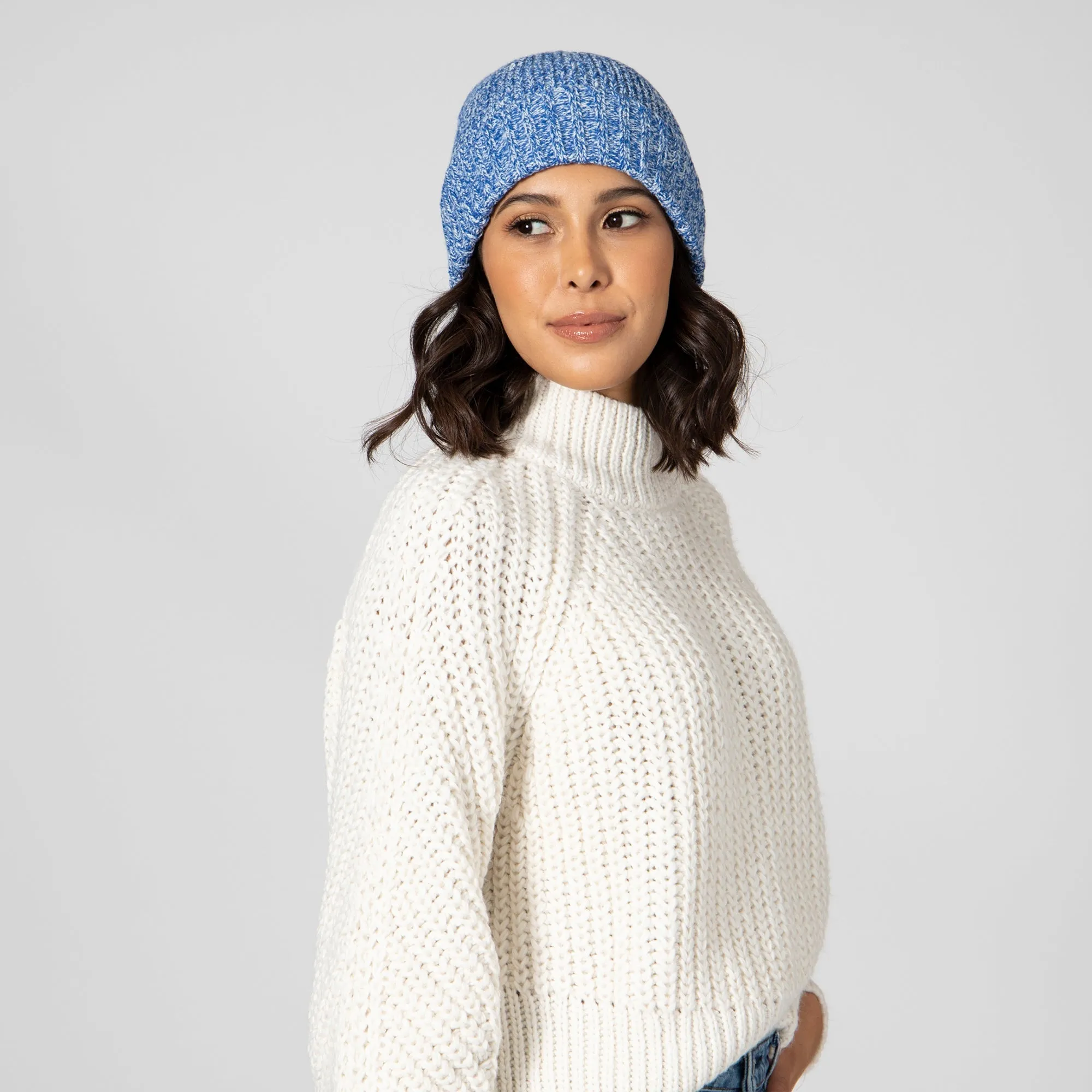 Women's Marled Knit Cuff Beanie sold by San Diego Hat Company product image thumbnail 3