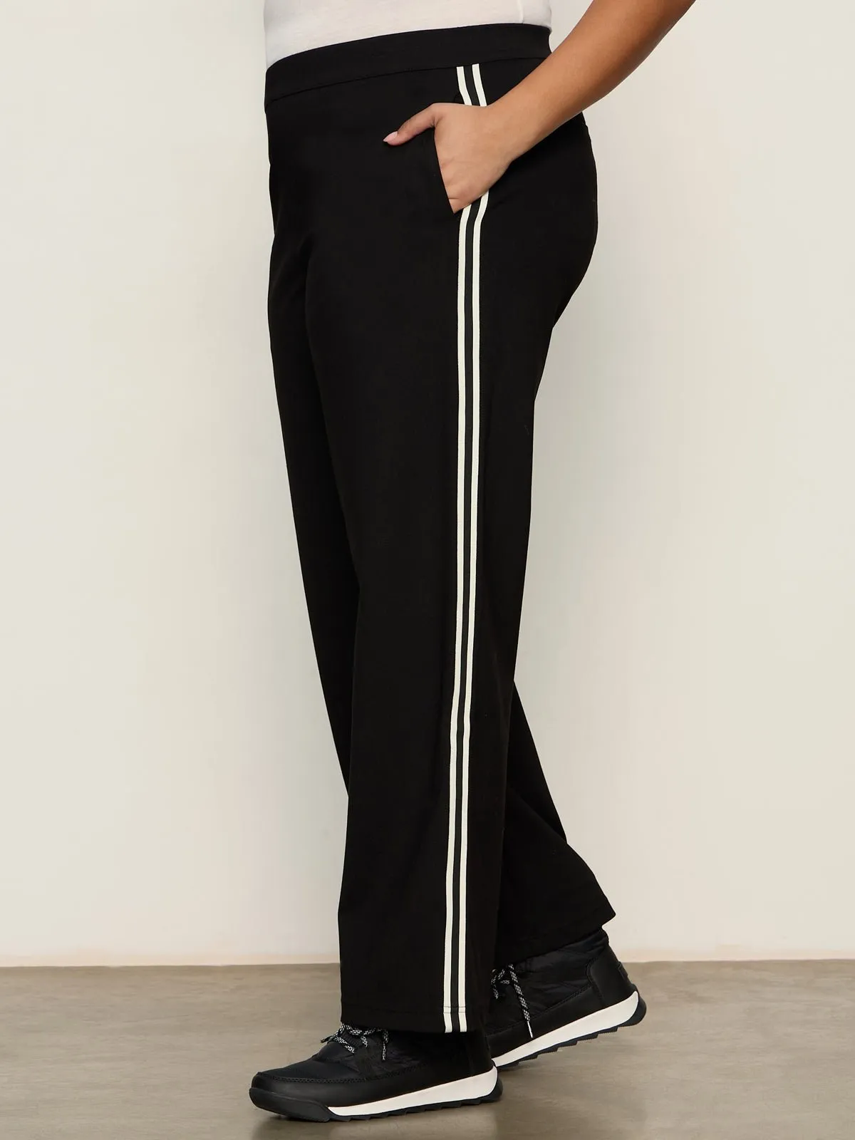 Runway Track Pant Black Extended Sizing sold by Sanctuary
