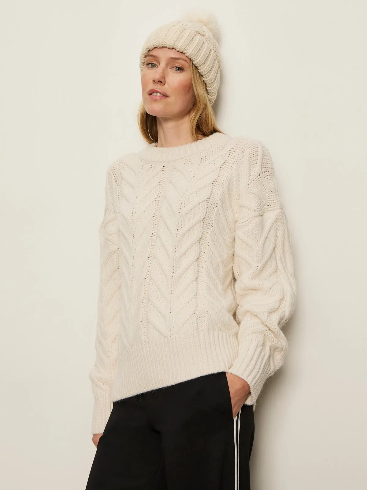 Snow Bunny Statement Sweater Chalk sold by Sanctuary