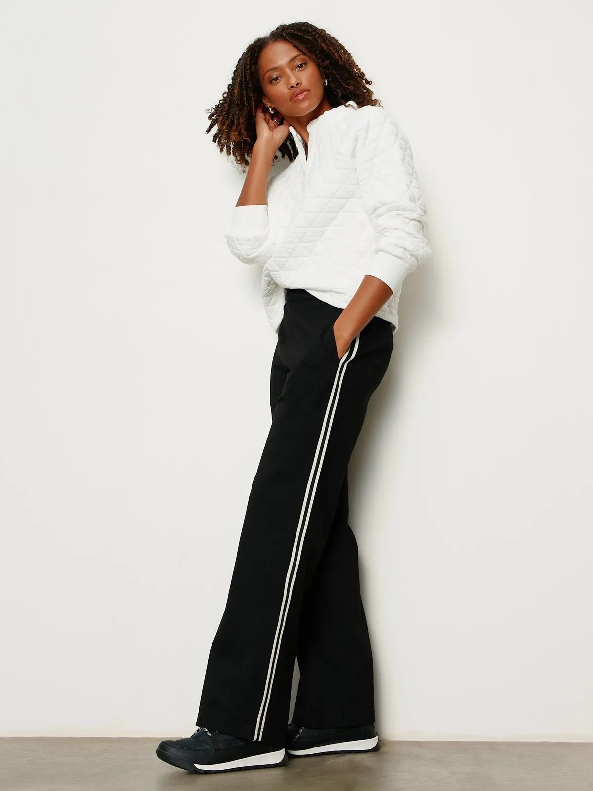 Runway Track Pant Black sold by Sanctuary