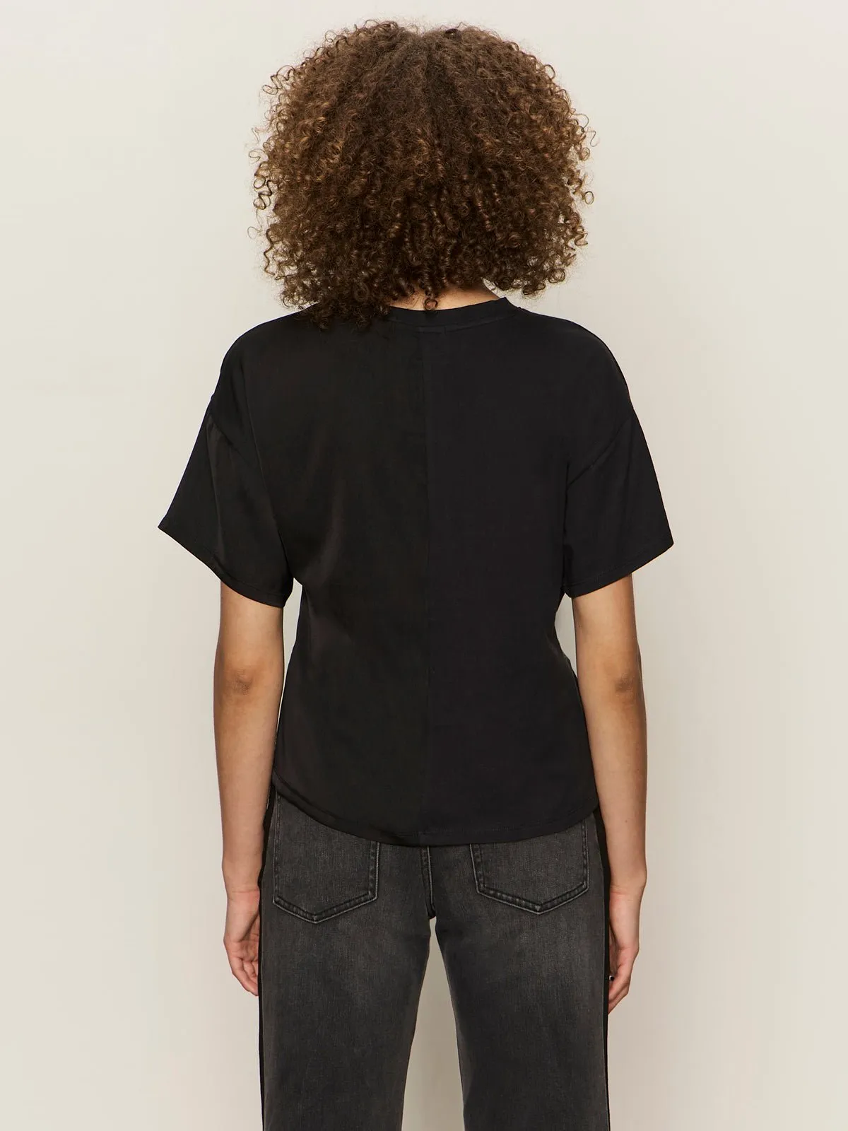 Satin Mix Tee Black sold by Sanctuary product image thumbnail 4