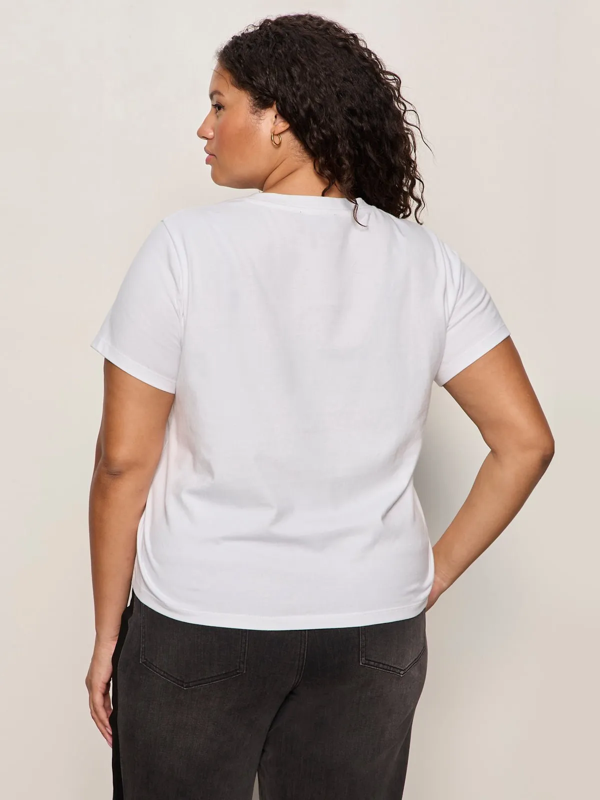 Embellished Tee White Extended Sizing sold by Sanctuary product image thumbnail 4