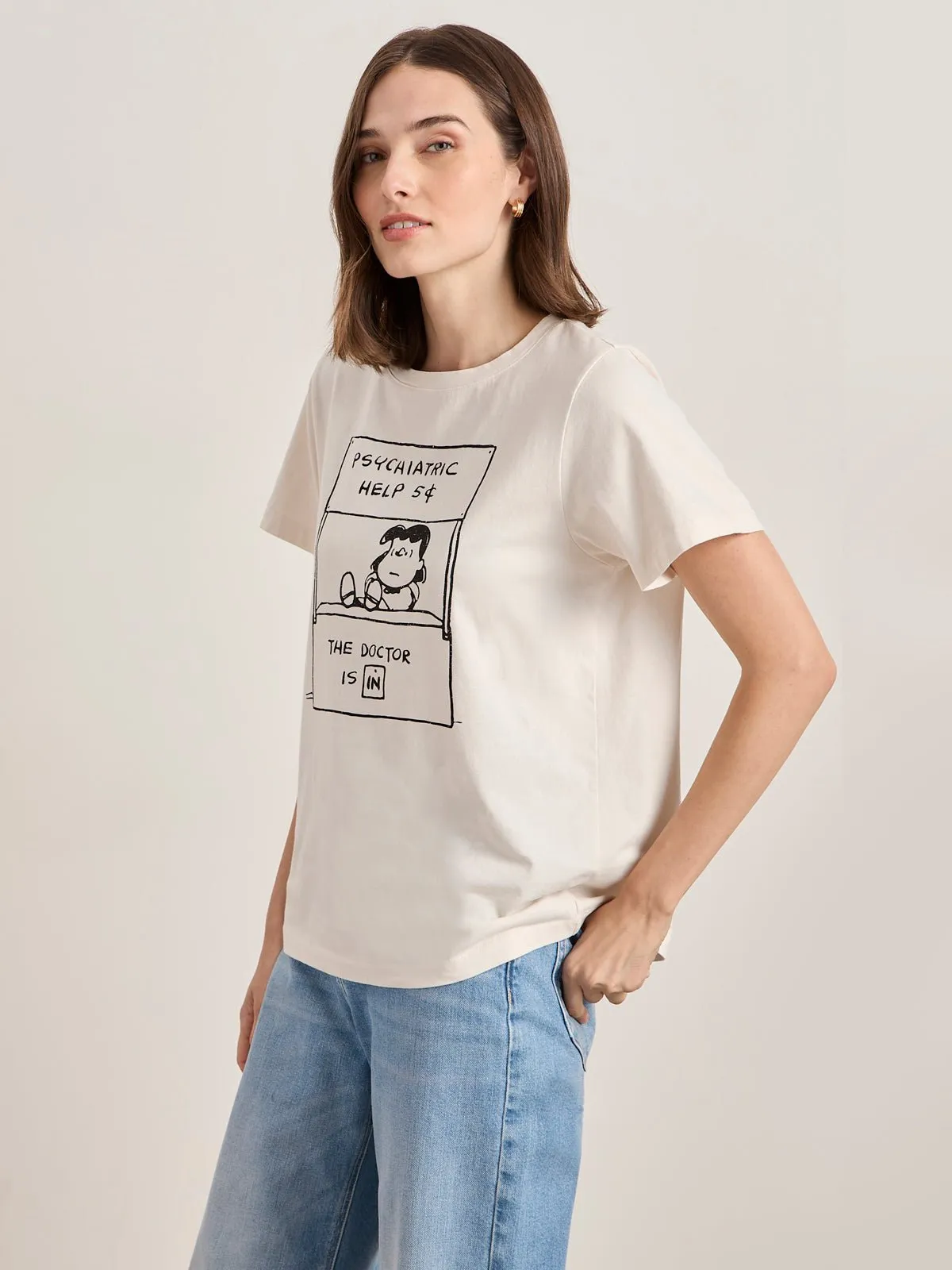 Sanctuary x PEANUTS 75th Anniversary The Doctor Is In Tee sold by Sanctuary product image thumbnail 4