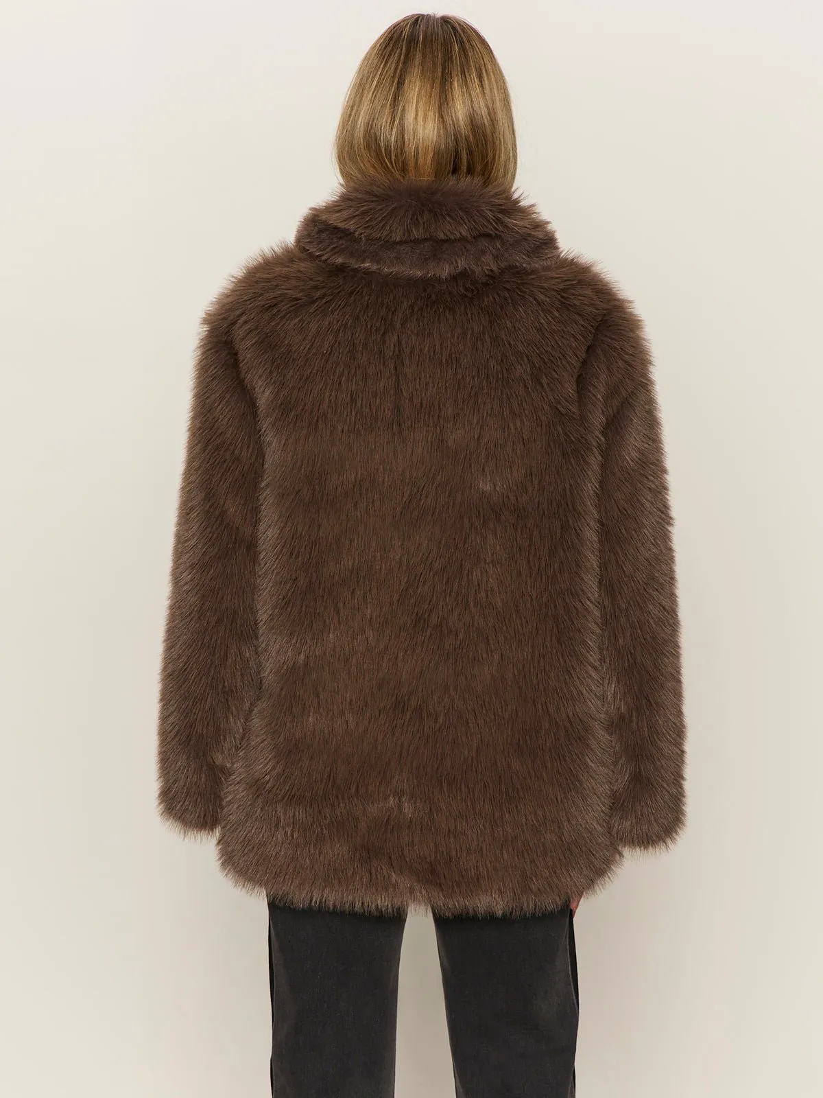 Carmen Fur Coat Morel sold by Sanctuary product image thumbnail 4