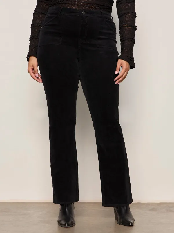 Velveteen Brook Bootcut Pant Black Extended Sizing sold by Sanctuary
