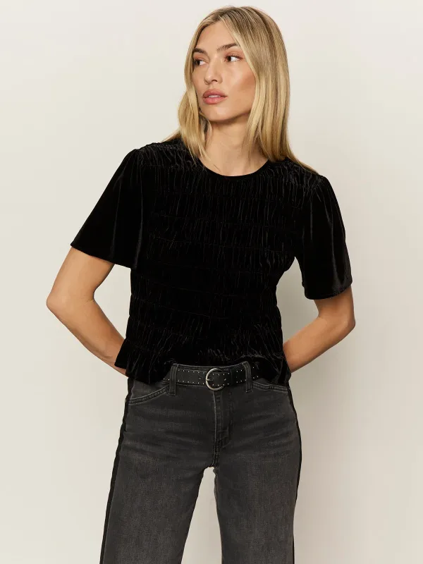 We Belong Together Velvet Top Black sold by Sanctuary