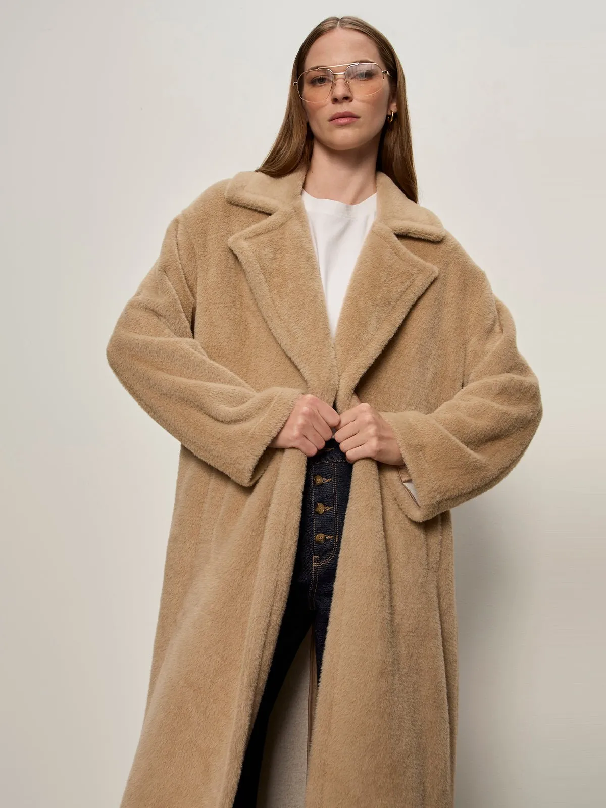 Live In Fur Coat Warm Camel sold by Sanctuary product image thumbnail 5