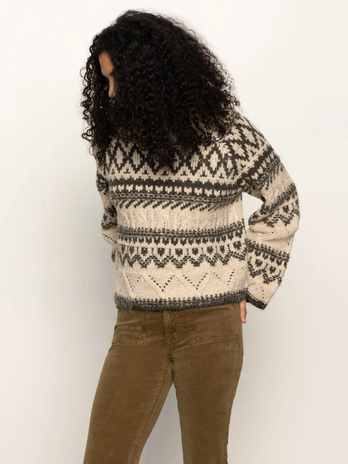 Fairisle Crew Neck Sweater Light Oat Multi sold by Sanctuary product image thumbnail 4