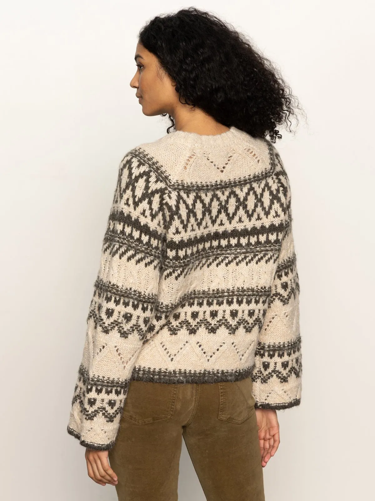 Fairisle Crew Neck Sweater Light Oat Multi sold by Sanctuary product image thumbnail 5