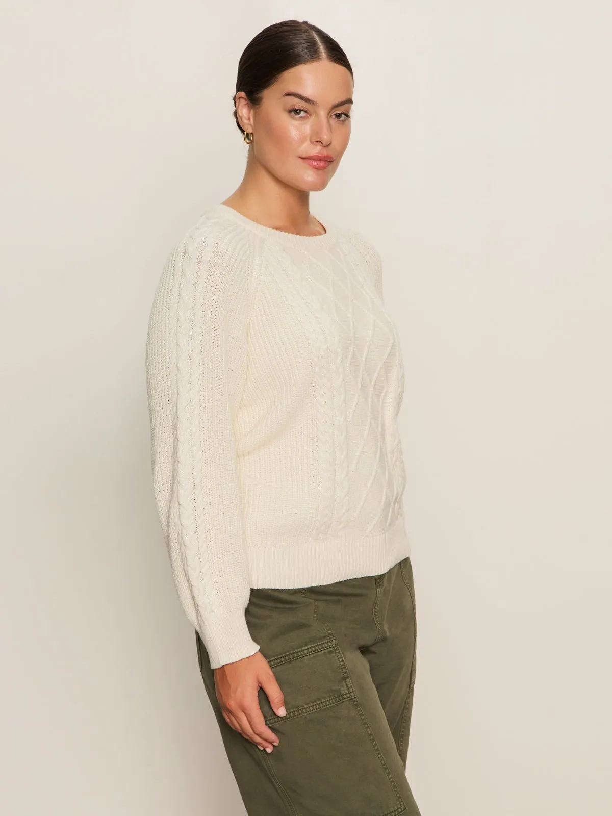 Nomad Cable Popover Chalk Extended Sizing sold by Sanctuary product image thumbnail 3