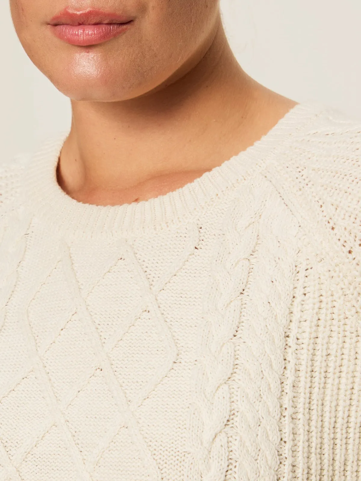 Nomad Cable Popover Chalk Extended Sizing sold by Sanctuary product image thumbnail 5
