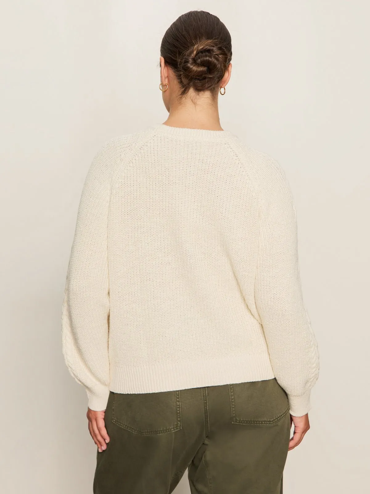 Nomad Cable Popover Chalk Extended Sizing sold by Sanctuary product image thumbnail 4