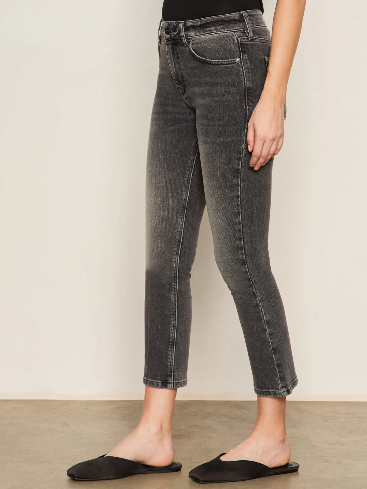 Astra Kick Crop Jean Washed Black Denim sold by Sanctuary product image thumbnail 2