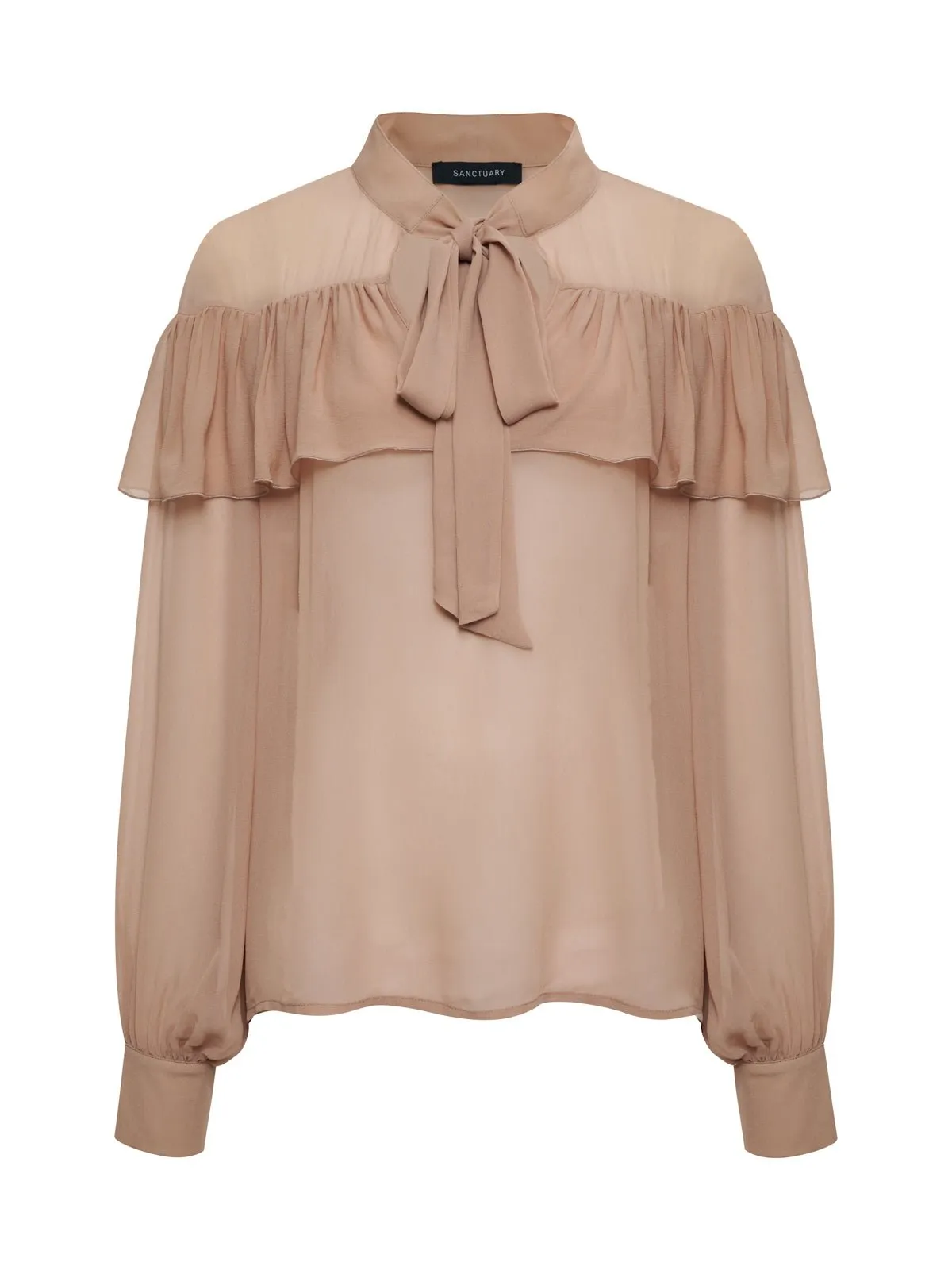 Fade Into You Ruffle Blouse Fawn sold by Sanctuary product image thumbnail 5