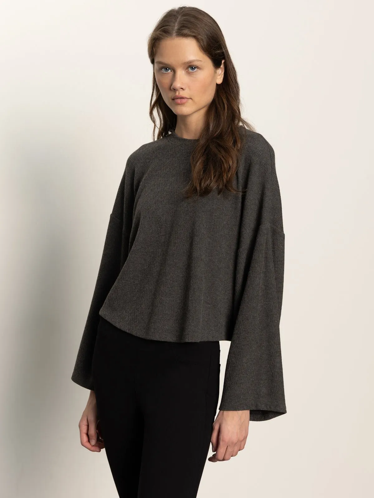 Hearthside Popover Top Heather Ink sold by Sanctuary product image thumbnail 2