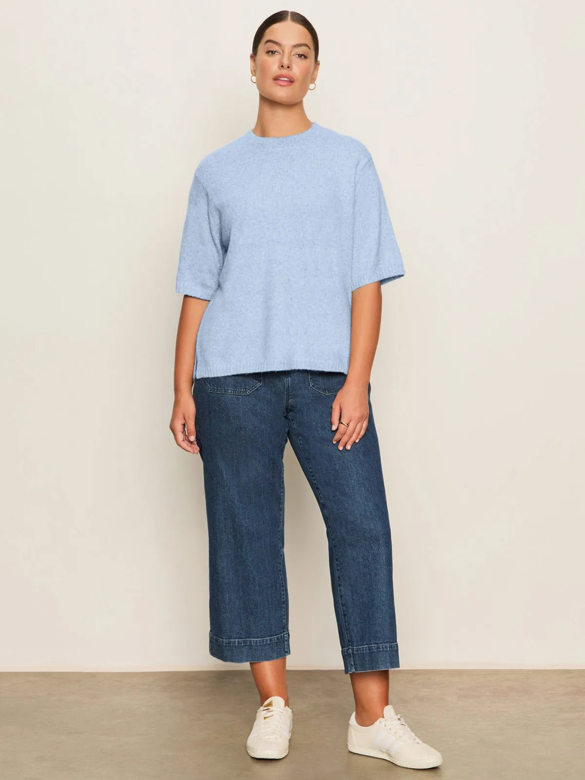 Perfect Sweater Tee Blue Powder Extended Sizing sold by Sanctuary product image thumbnail 5