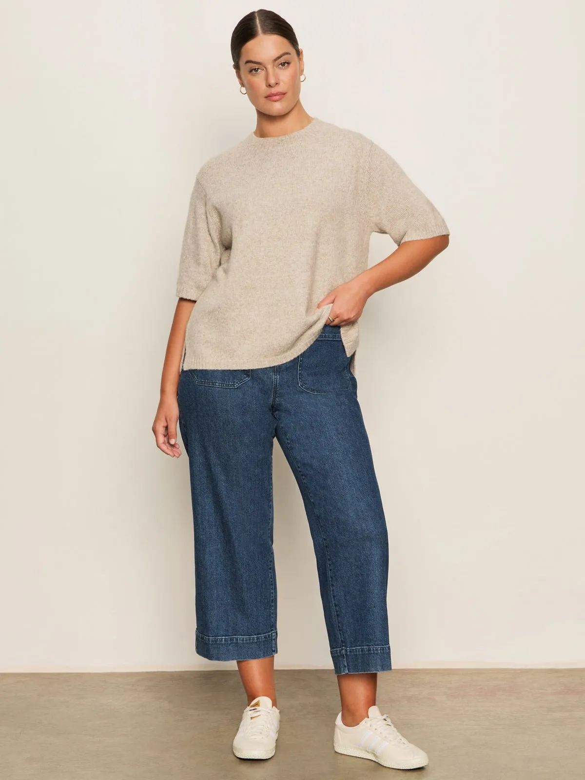 Perfect Sweater Tee Heather Pearl Extended Sizing sold by Sanctuary product image thumbnail 5