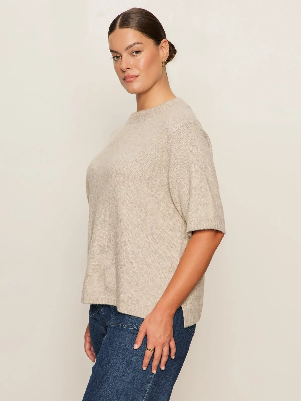 Perfect Sweater Tee Heather Pearl Extended Sizing sold by Sanctuary product image thumbnail 2