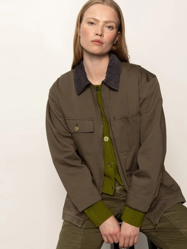 Barn Jacket Burnt Olive sold by Sanctuary