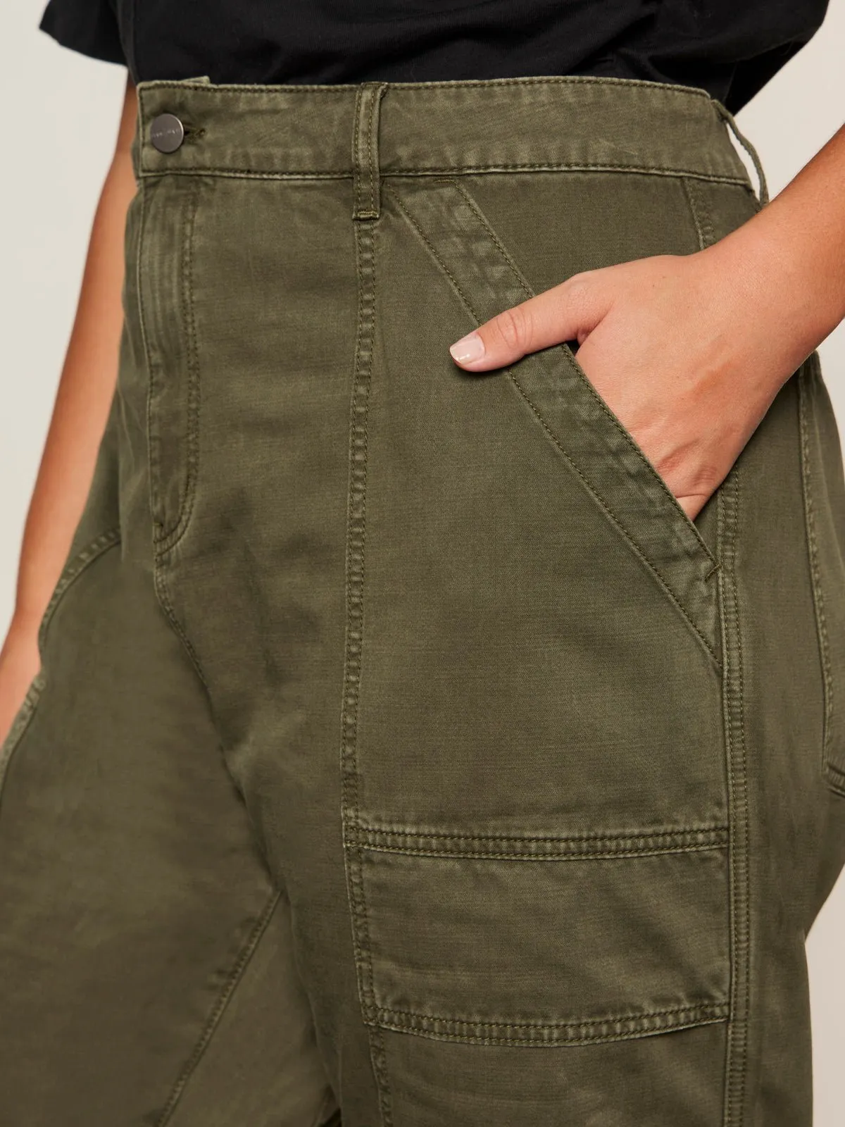 Boyfriend Utility Pant Kalamata Extended Sizing sold by Sanctuary product image thumbnail 4