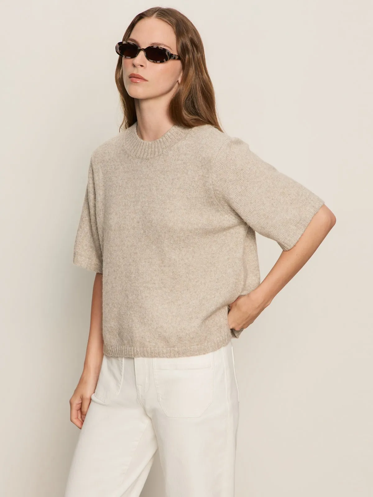 Perfect Sweater Tee Heather Pearl sold by Sanctuary product image thumbnail 3