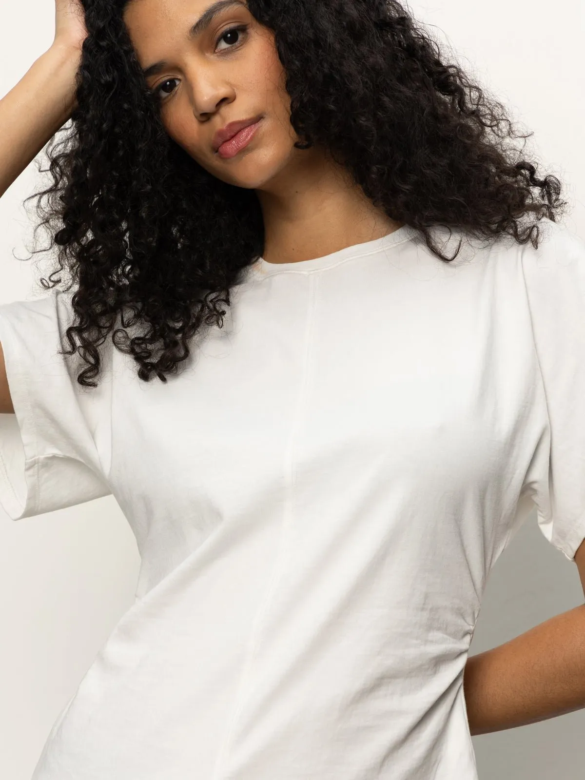 Shirred Waist Dolman Tee White sold by Sanctuary product image thumbnail 3