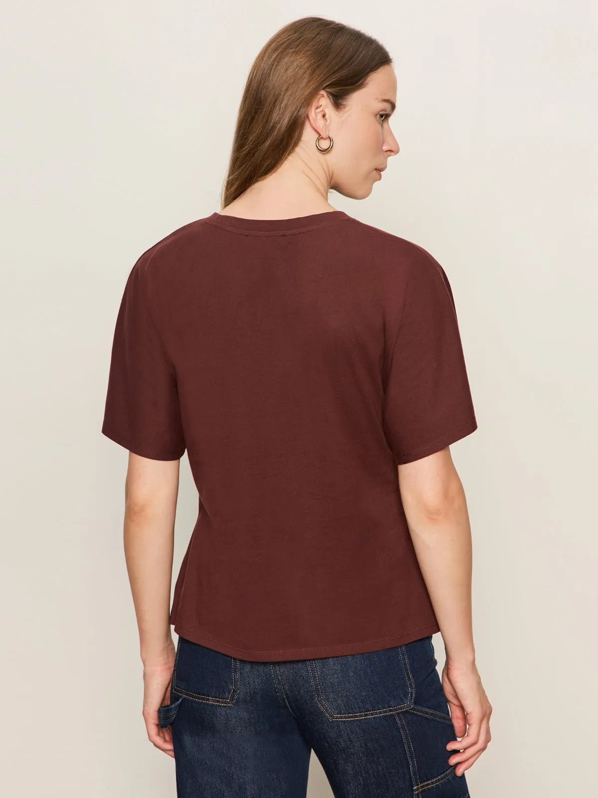 Shirred Waist Dolman Tee Chicory sold by Sanctuary product image thumbnail 4