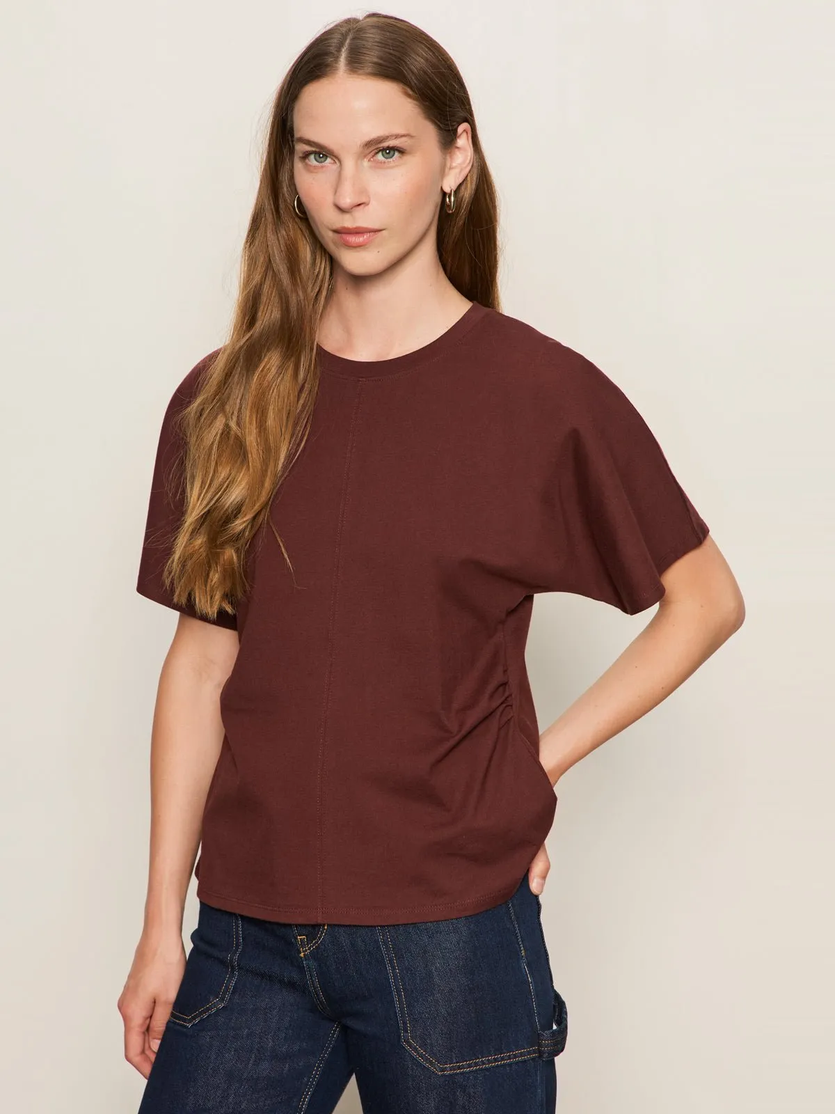 Shirred Waist Dolman Tee Chicory sold by Sanctuary product image thumbnail 3