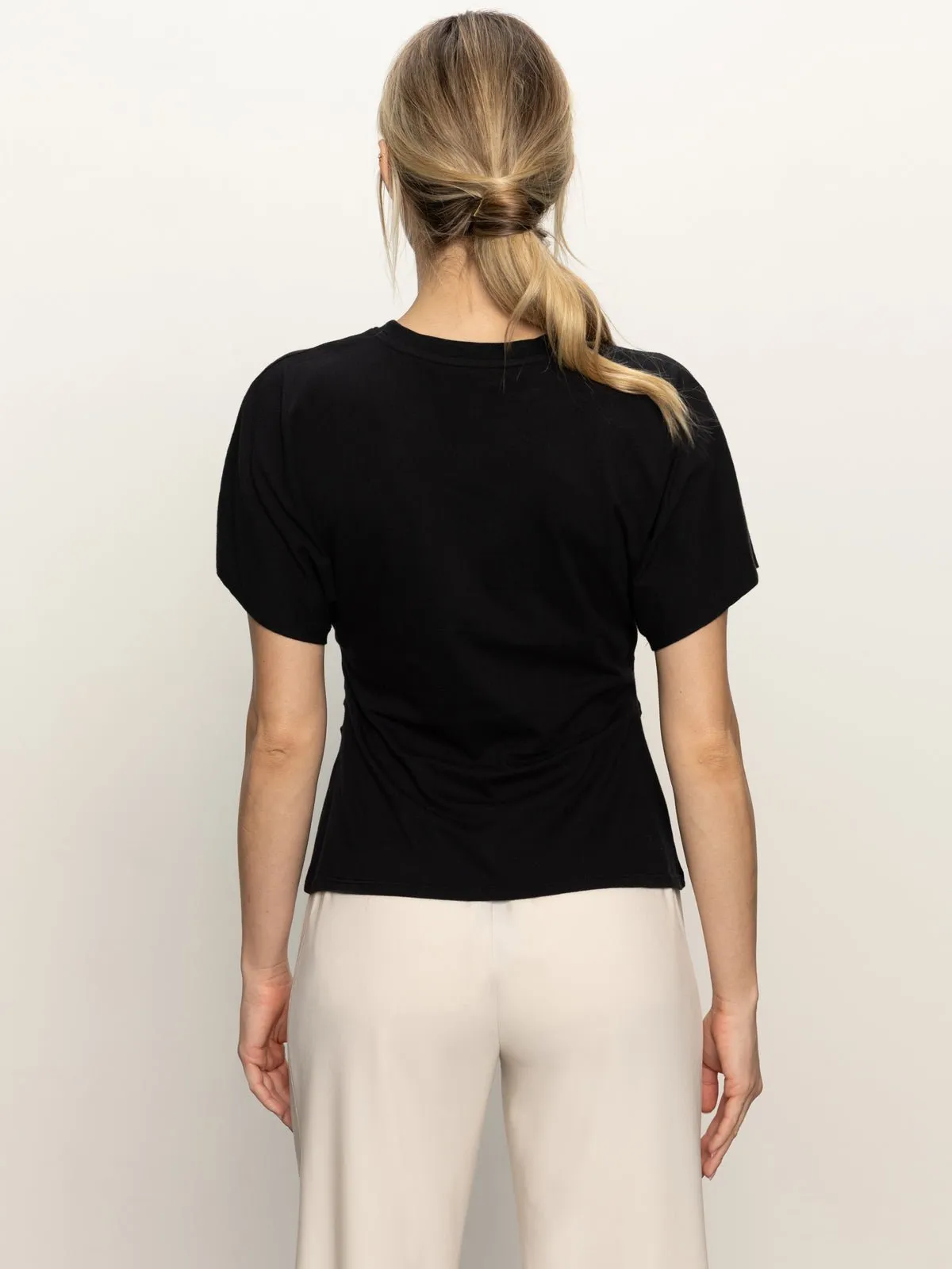 Shirred Waist Dolman Tee Black sold by Sanctuary product image thumbnail 5